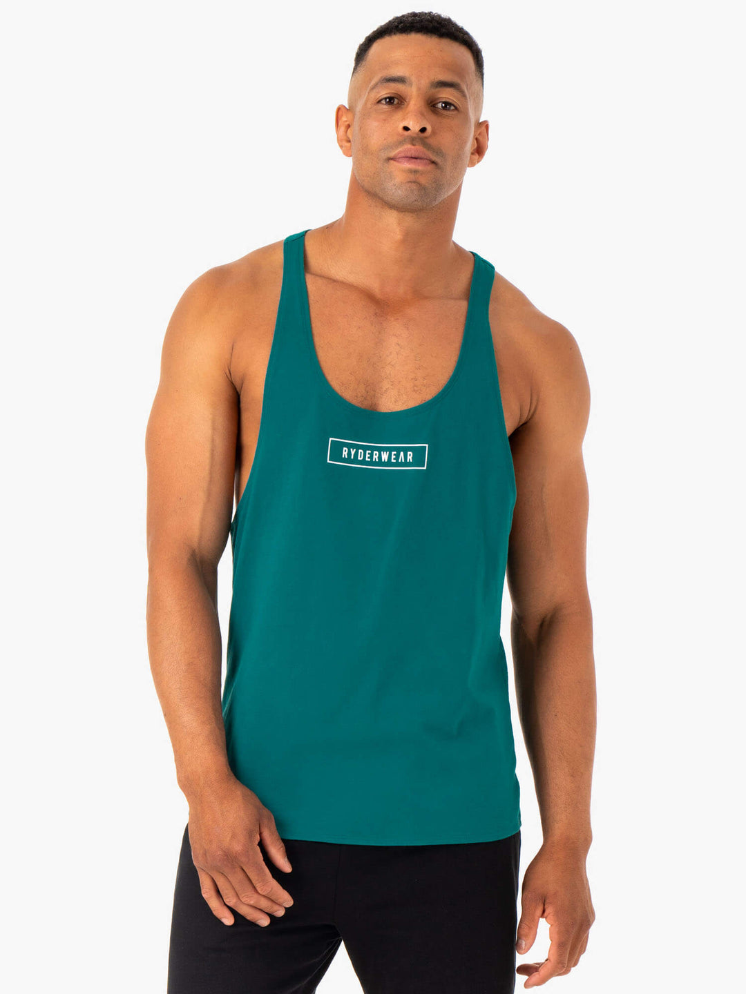 Recharge Stringer T-Back - Teal Clothing Ryderwear 