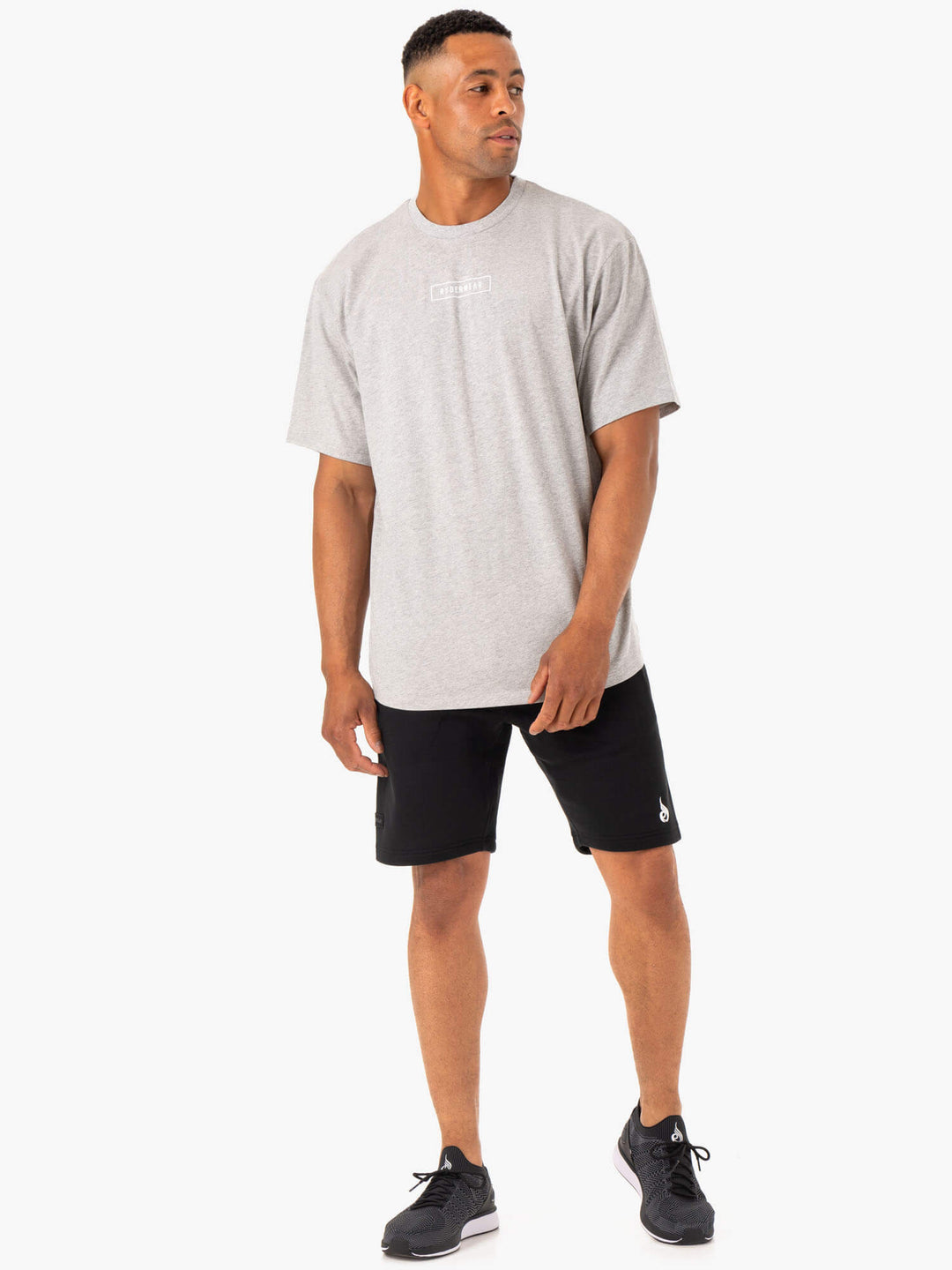 Recharge T-Shirt - Grey Marl Clothing Ryderwear 