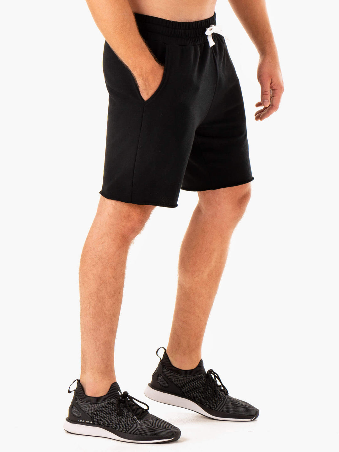 Recharge Track Gym Short - Black Clothing Ryderwear 