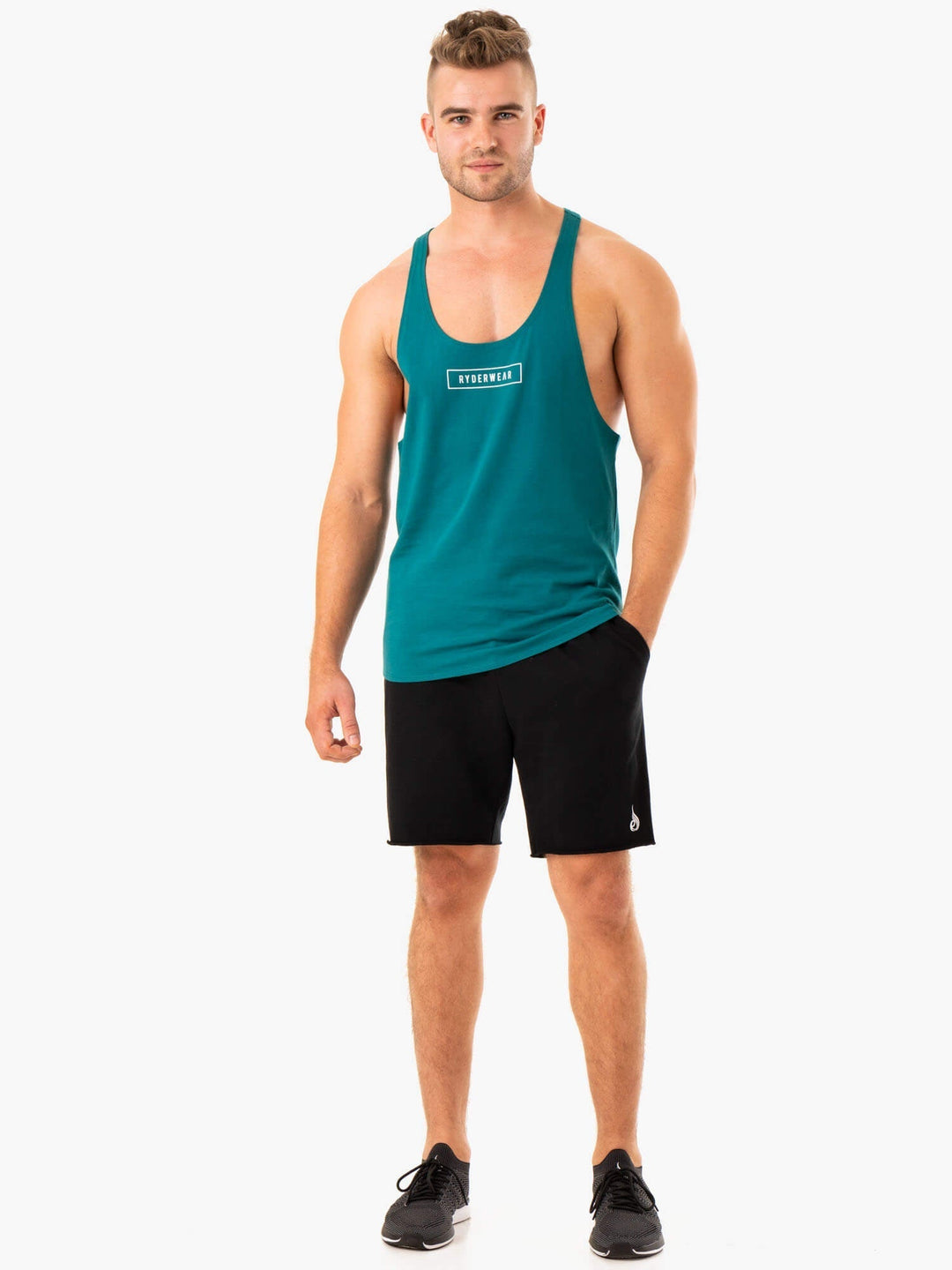 Recharge Track Gym Short - Black Clothing Ryderwear 