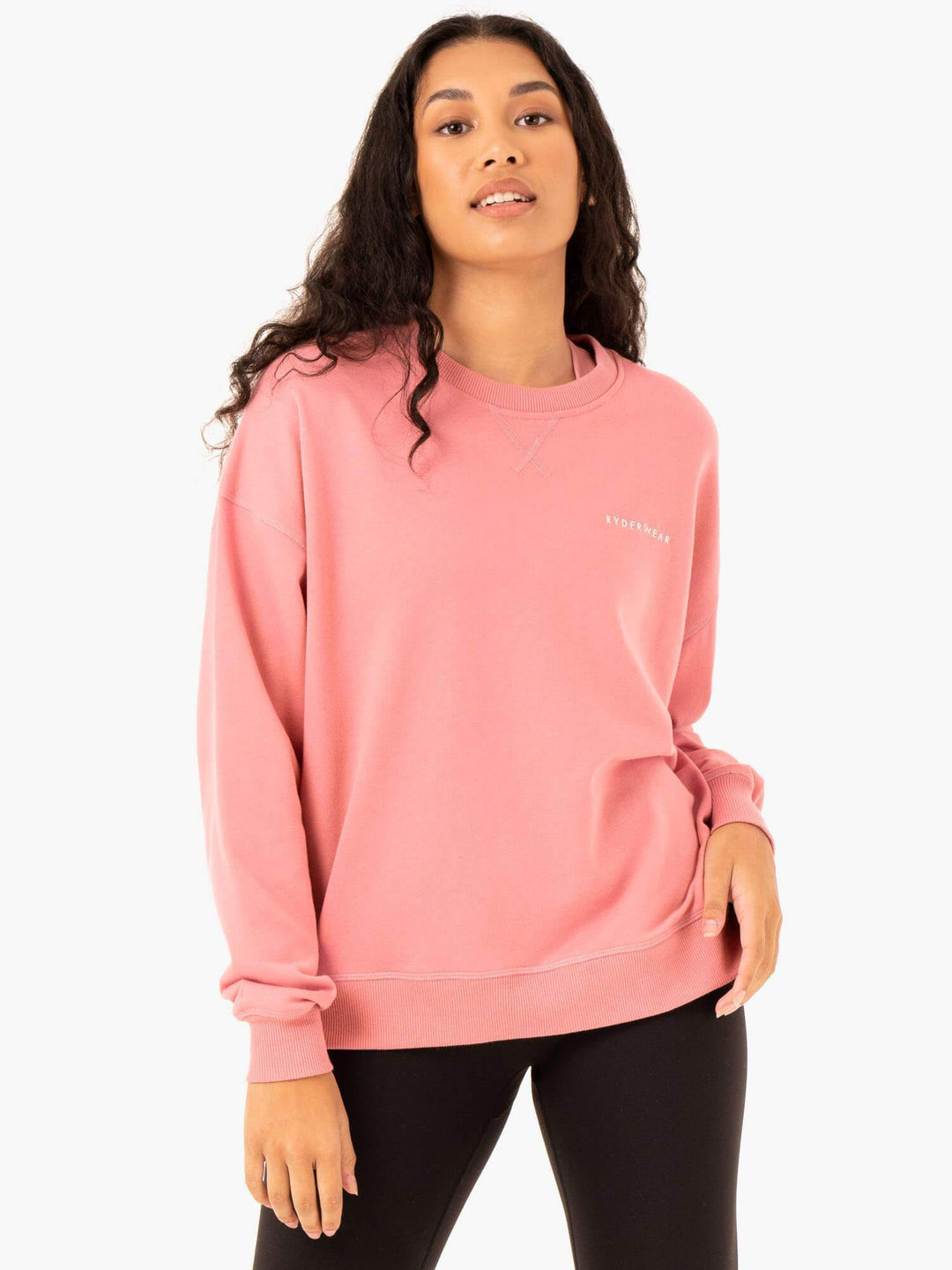 Recover Lightweight Sweater - Blush Pink Clothing Ryderwear 