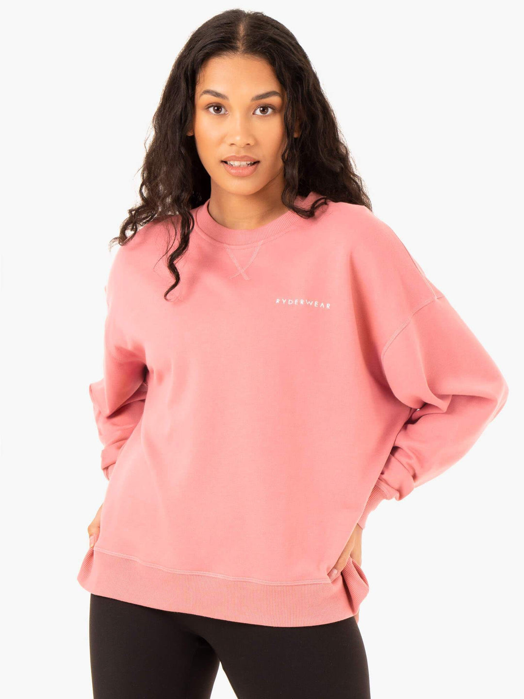 Recover Lightweight Sweater - Blush Pink Clothing Ryderwear 