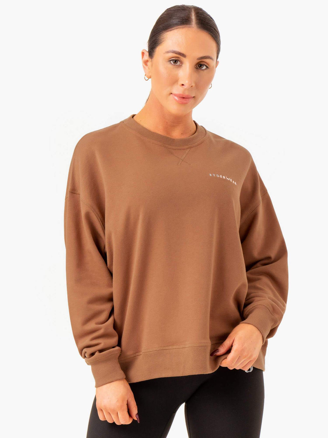 Recover Lightweight Sweater - Mocha Clothing Ryderwear 