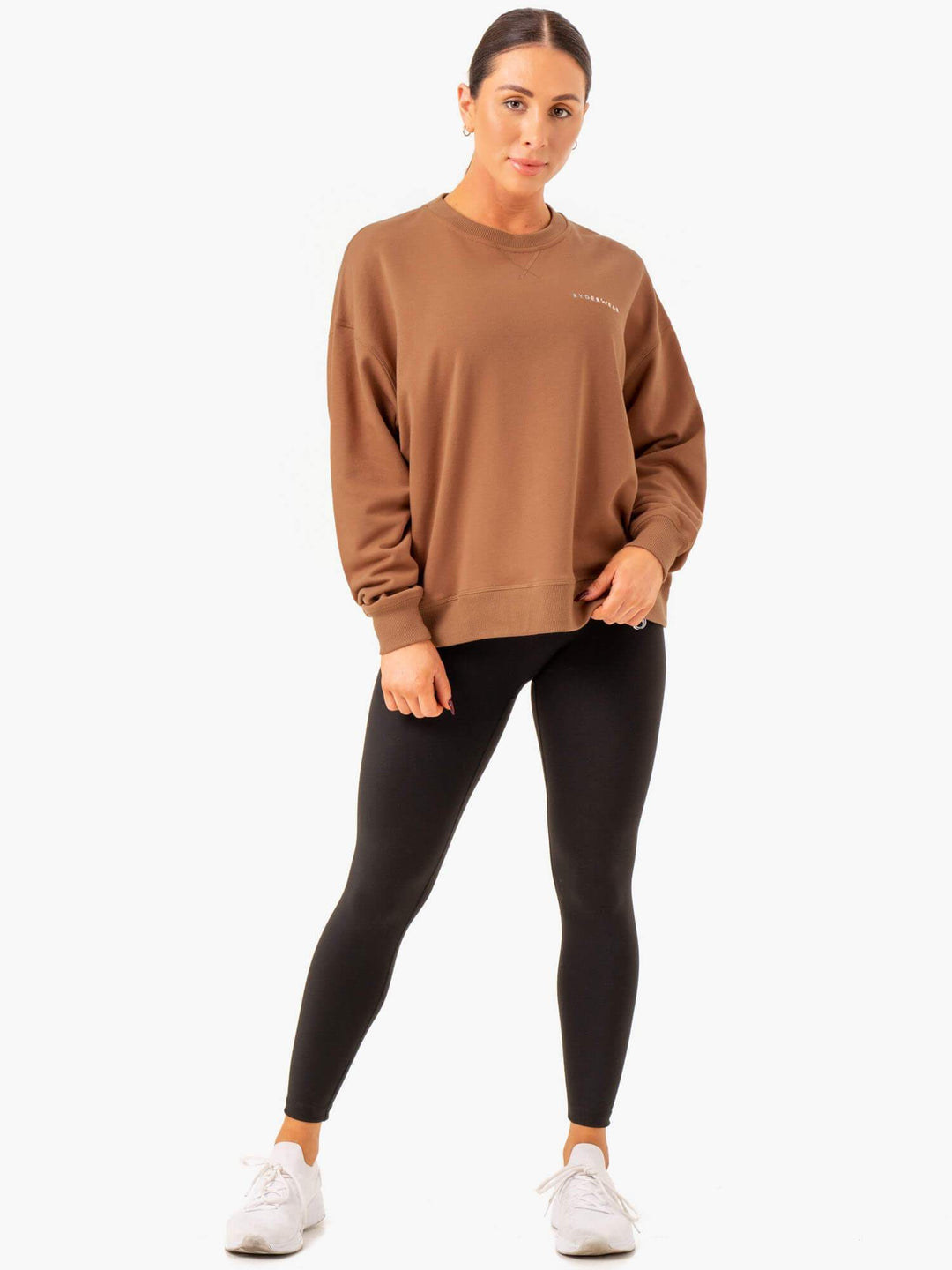 Recover Lightweight Sweater - Mocha Clothing Ryderwear 