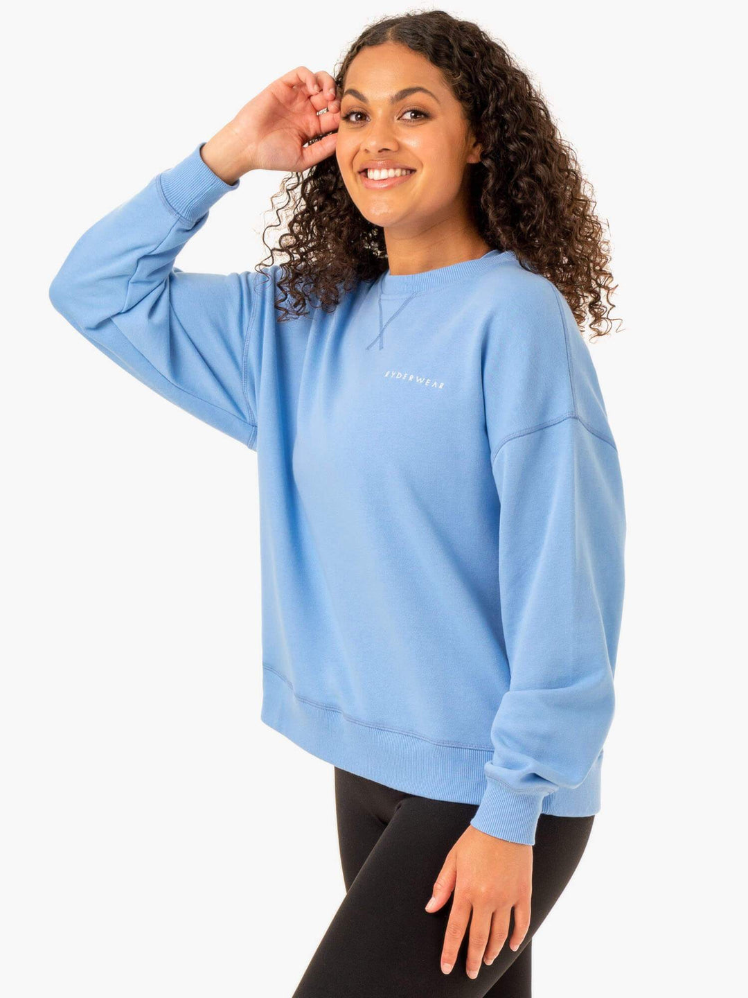 Recover Lightweight Sweater - Sky Blue Clothing Ryderwear 