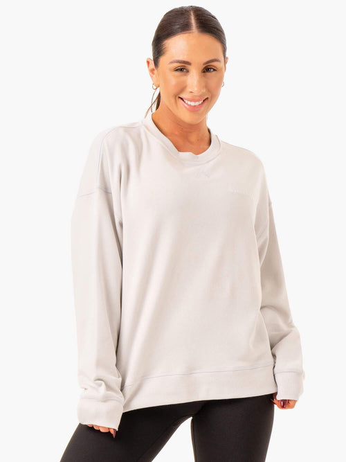 Recover Lightweight Sweater Snow Grey