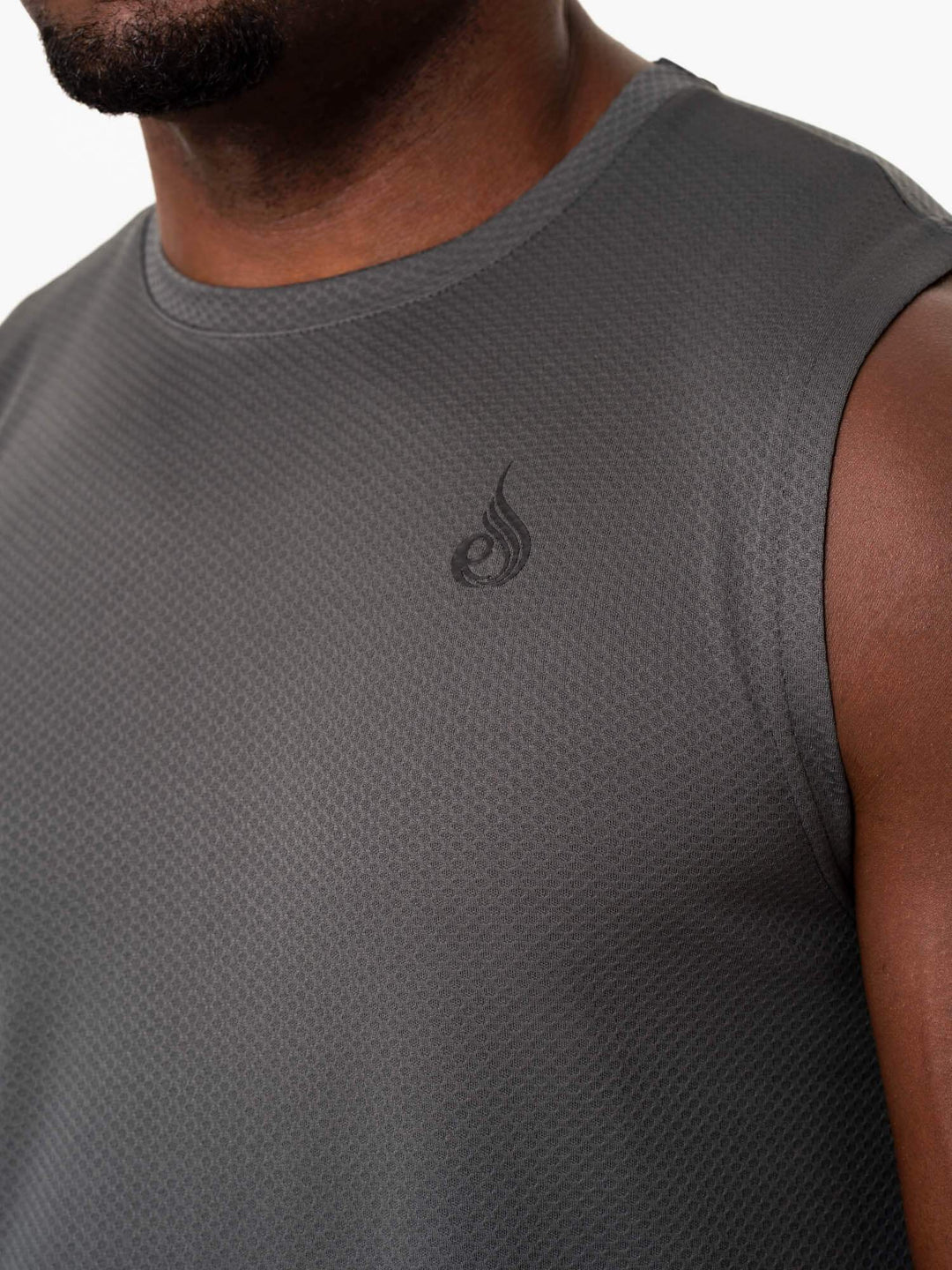 Reflex Mesh Baller Tank - Charcoal Clothing Ryderwear 