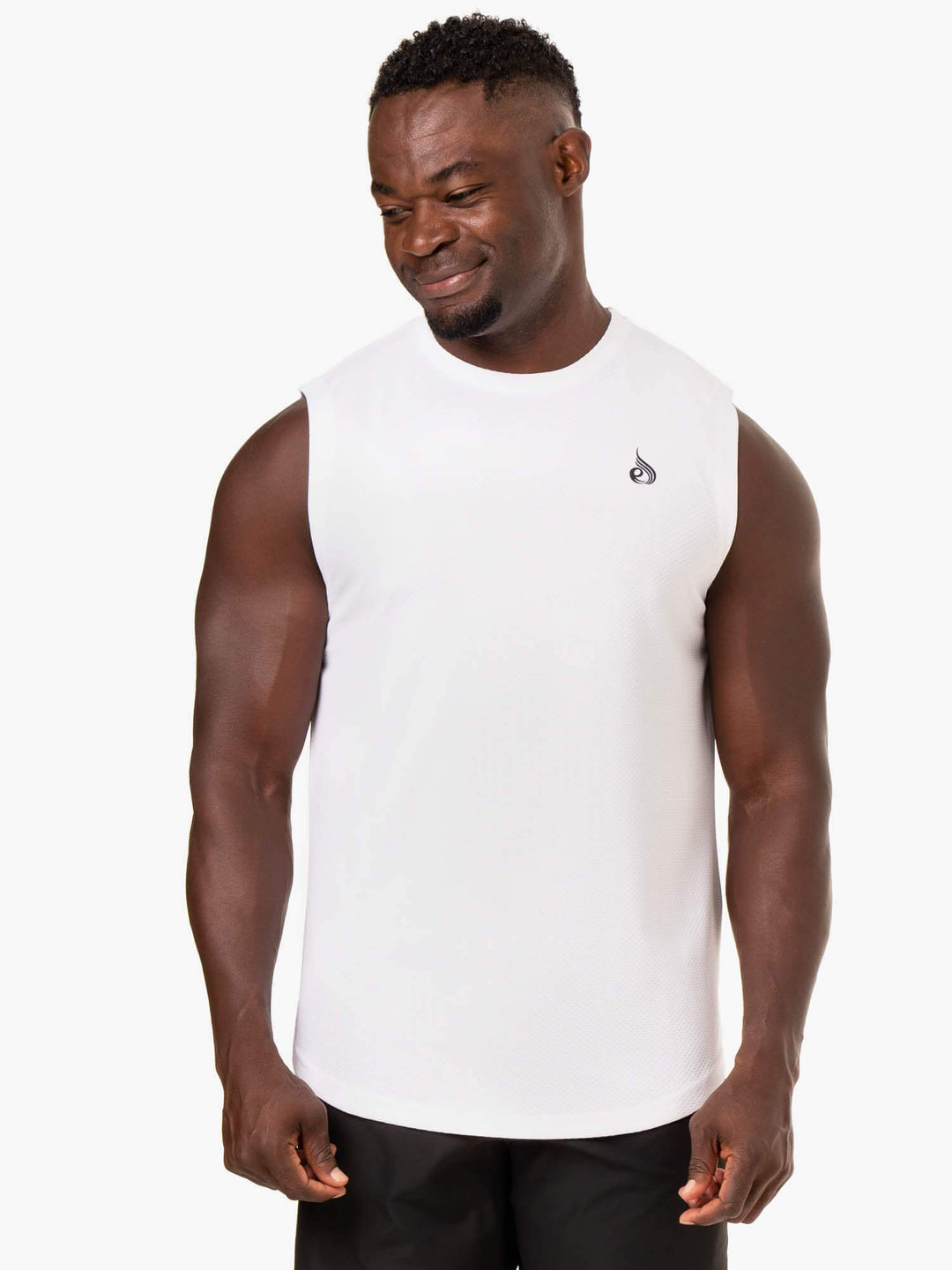 Reflex Mesh Baller Tank - White Clothing Ryderwear 