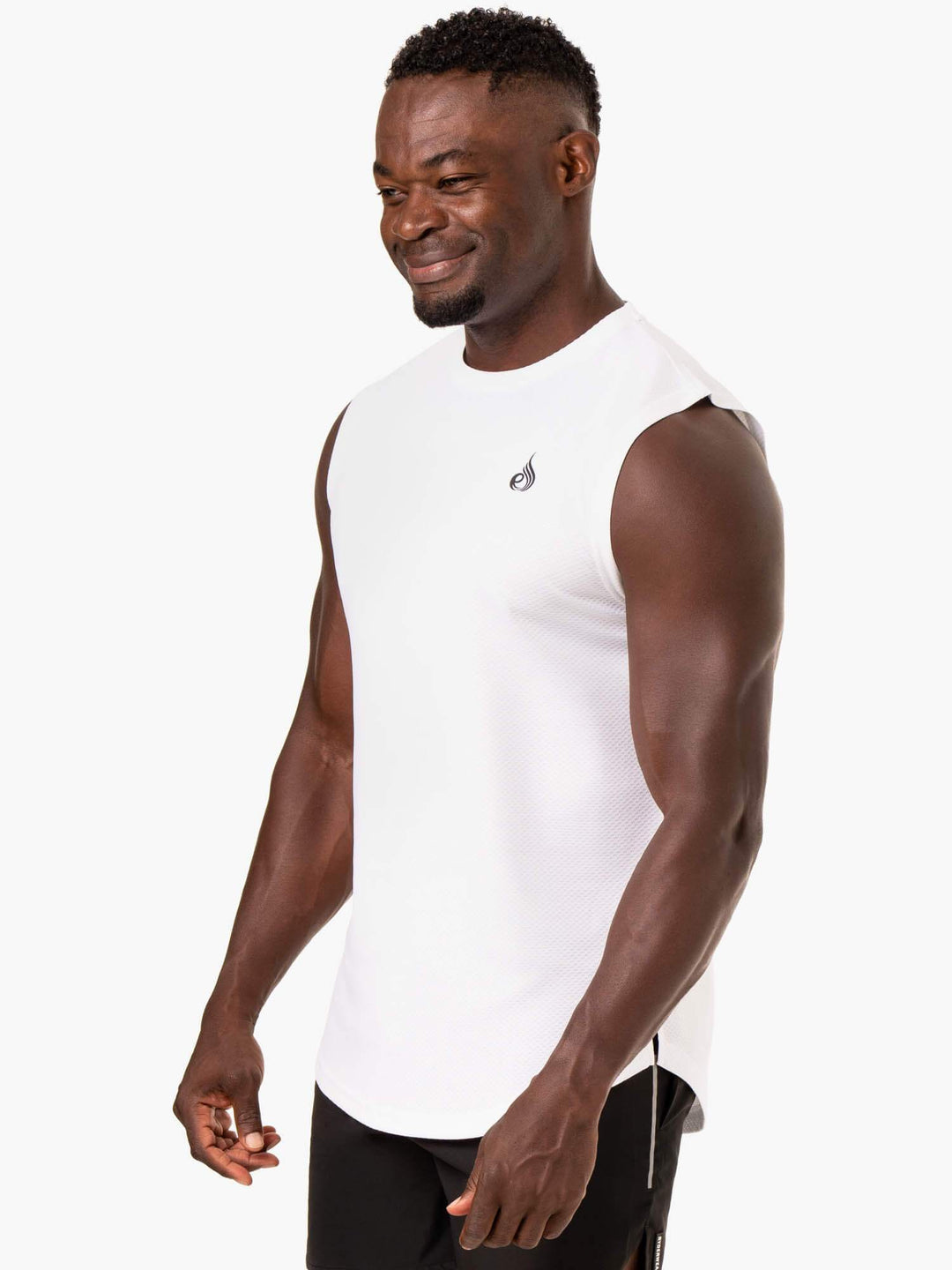 Reflex Mesh Baller Tank - White Clothing Ryderwear 