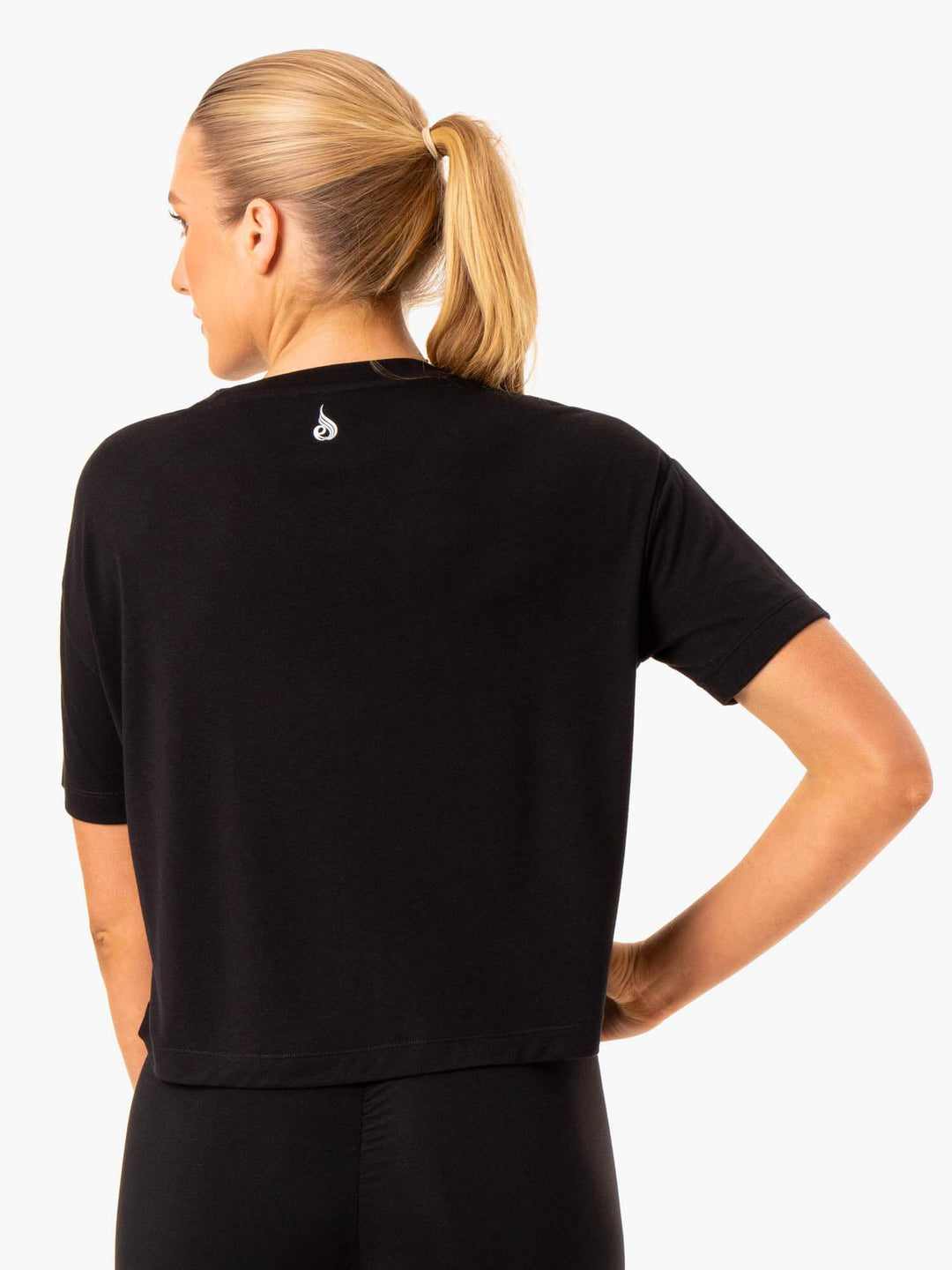 Replay Boxy Tee - Black Clothing Ryderwear 