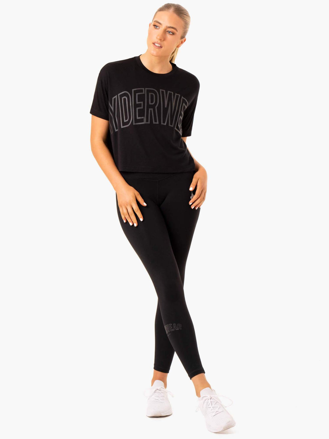 Replay Boxy Tee - Black Clothing Ryderwear 