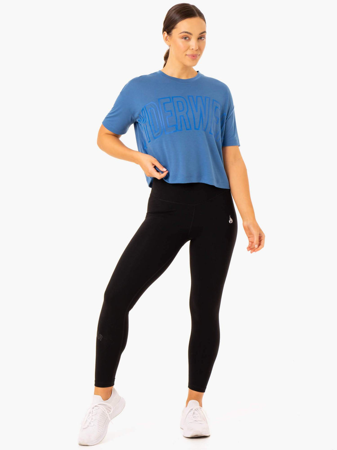 Replay Boxy Tee - Blue Clothing Ryderwear 