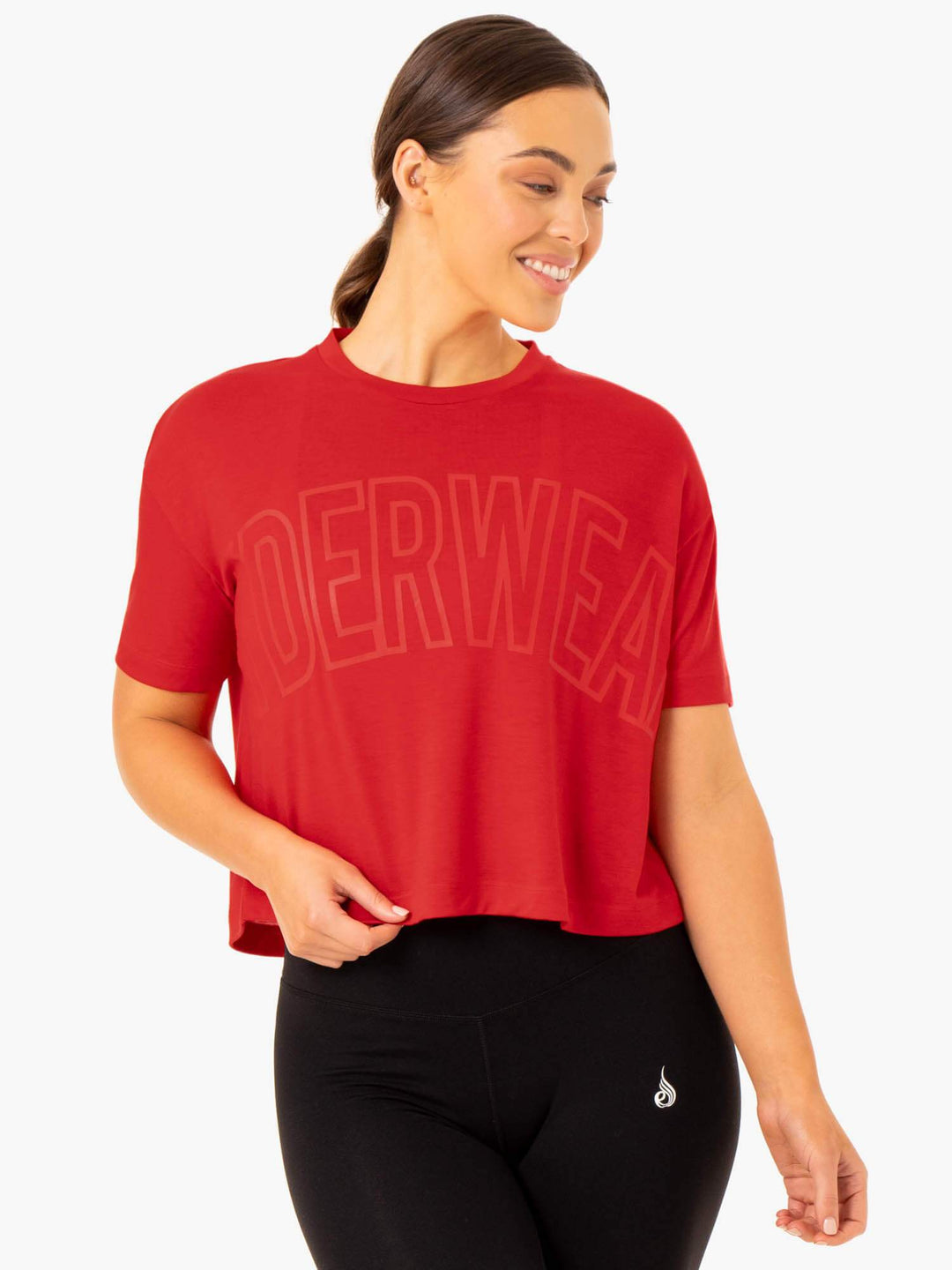 Replay Boxy Tee - Red Clothing Ryderwear 