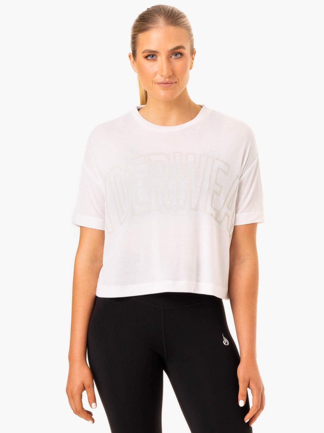 Replay Boxy Tee - White Clothing Ryderwear 