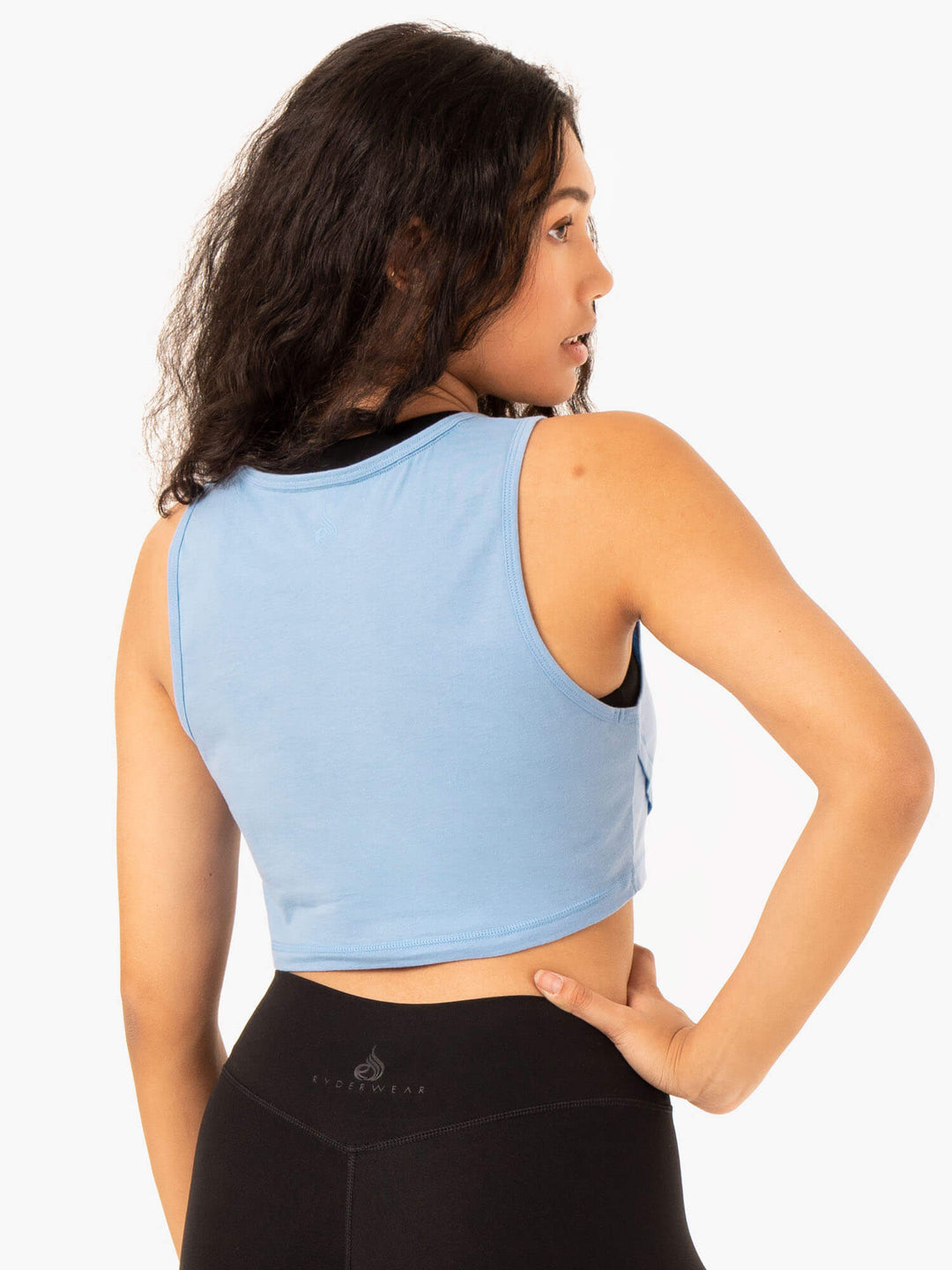 Replay Cross Over Tank - Sky Blue Clothing Ryderwear 