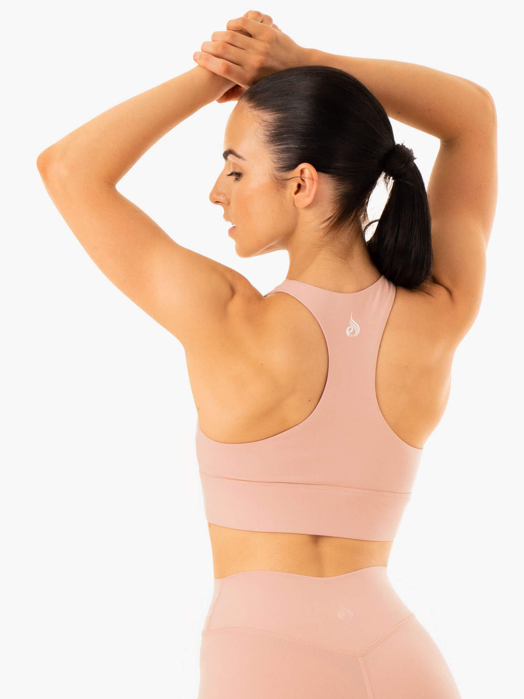 Replay Cut Out Sports Bra - Nude Clothing Ryderwear 