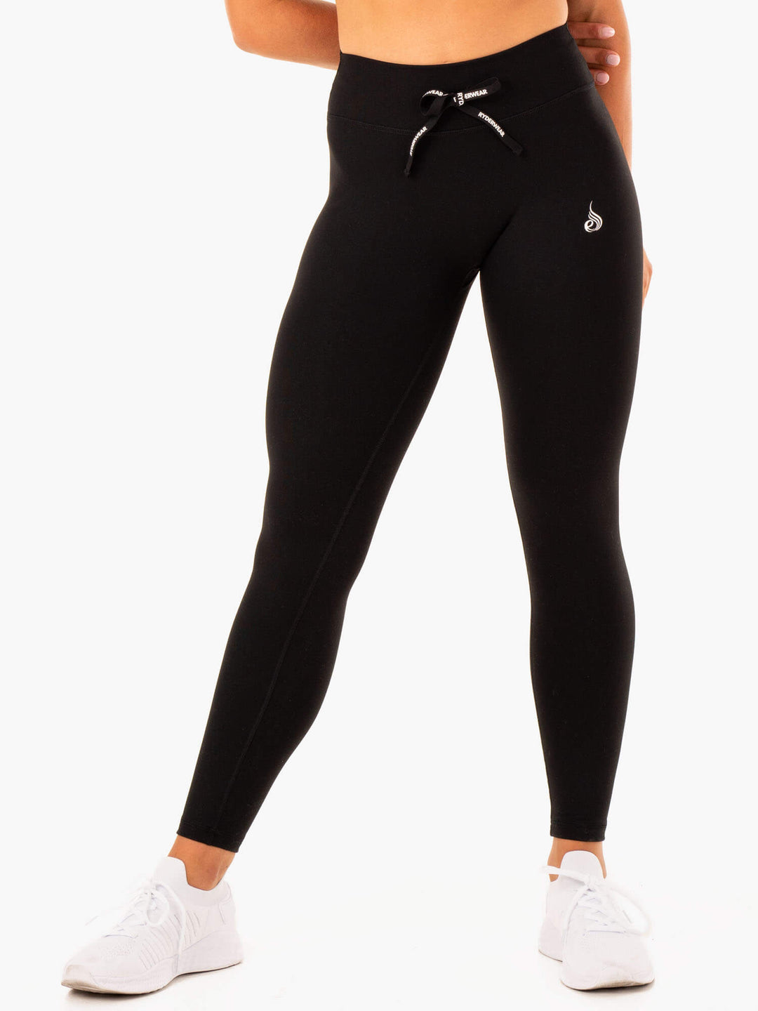 Replay High Waisted Leggings - Black Clothing Ryderwear 