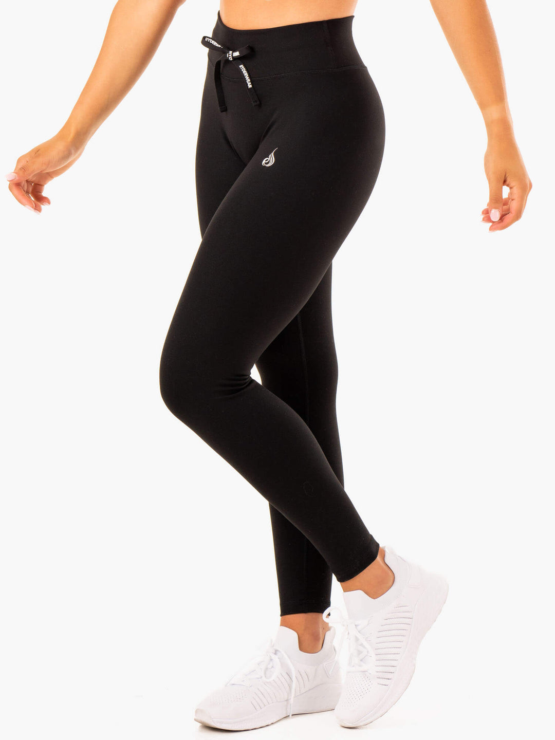 Replay High Waisted Leggings - Black Clothing Ryderwear 