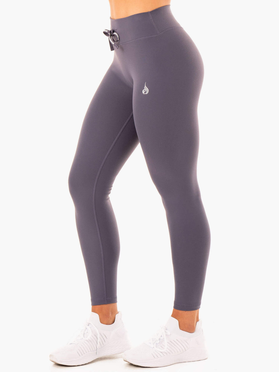 Replay High Waisted Leggings - Charcoal Clothing Ryderwear 