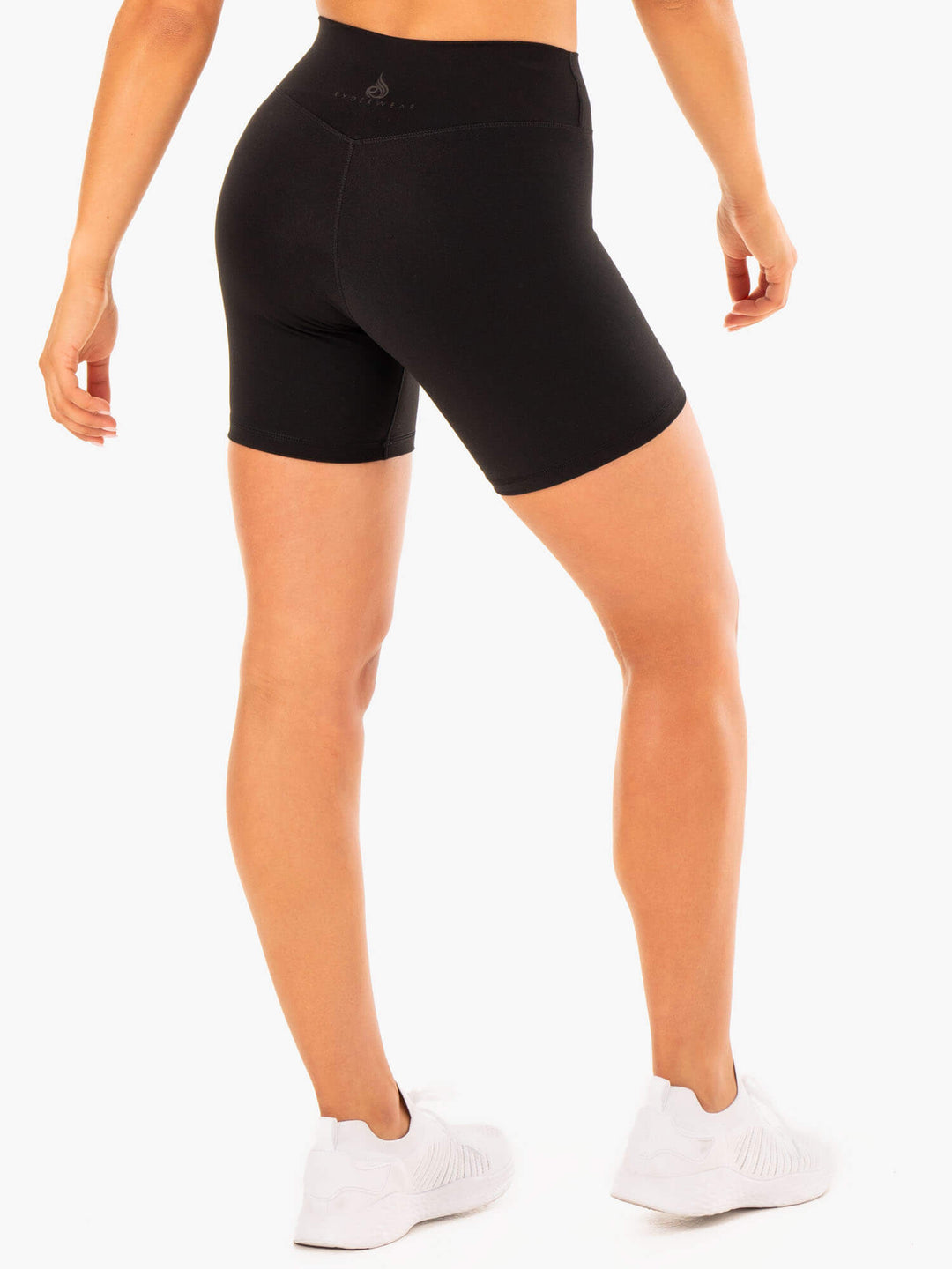 Replay High Waisted Shorts - Black Clothing Ryderwear 