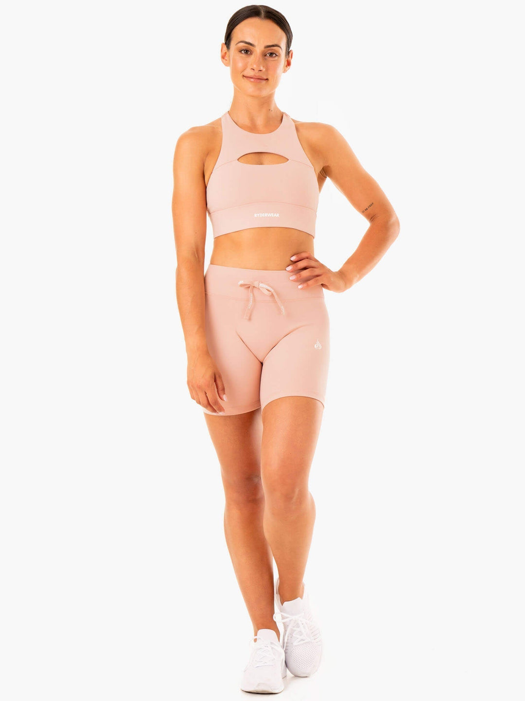 Replay High Waisted Shorts - Nude Clothing Ryderwear 