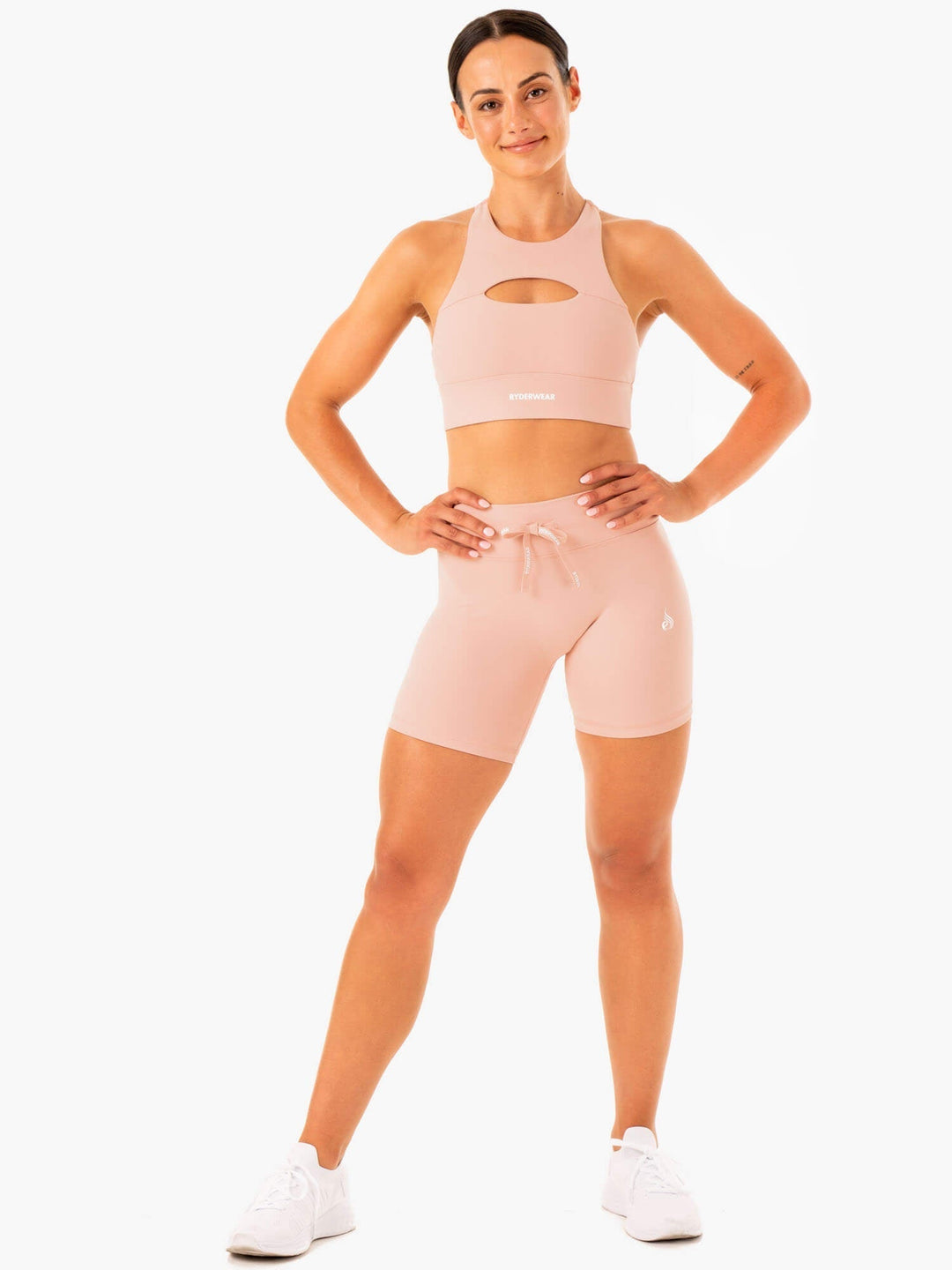 Replay High Waisted Shorts - Nude Clothing Ryderwear 