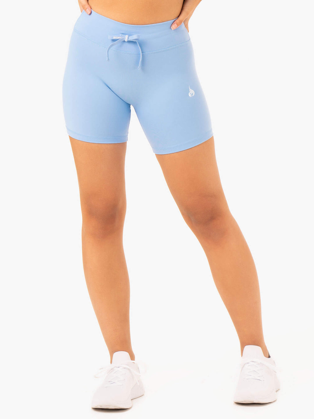 Replay High Waisted Shorts - Sky Blue Clothing Ryderwear 