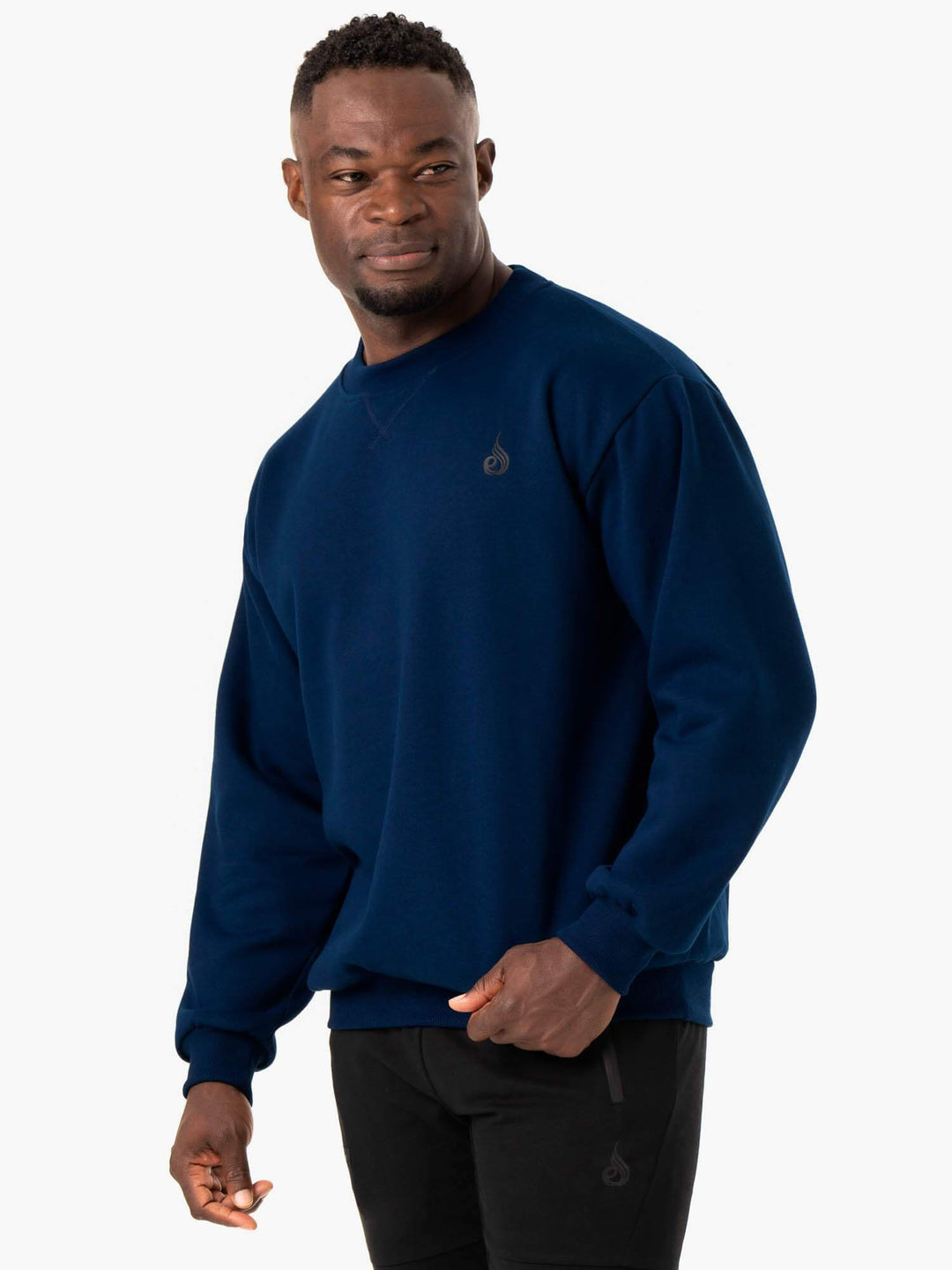 Reset Fleece Crew Neck - Blue Clothing Ryderwear 