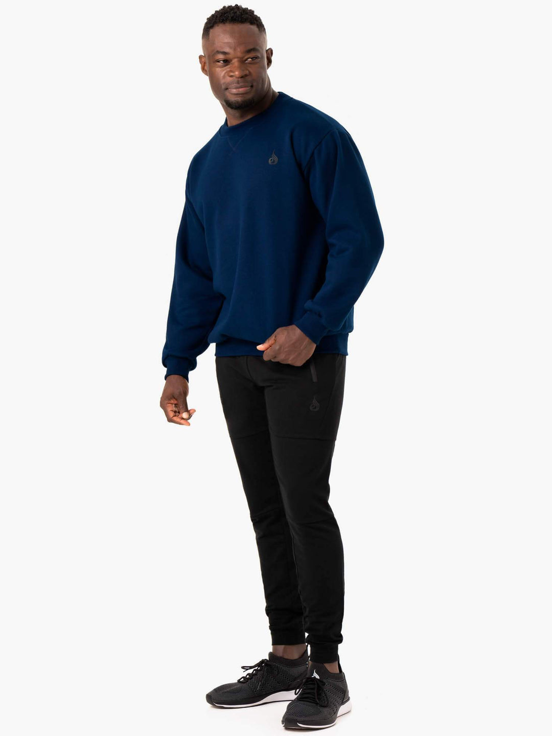 Reset Fleece Crew Neck - Blue Clothing Ryderwear 