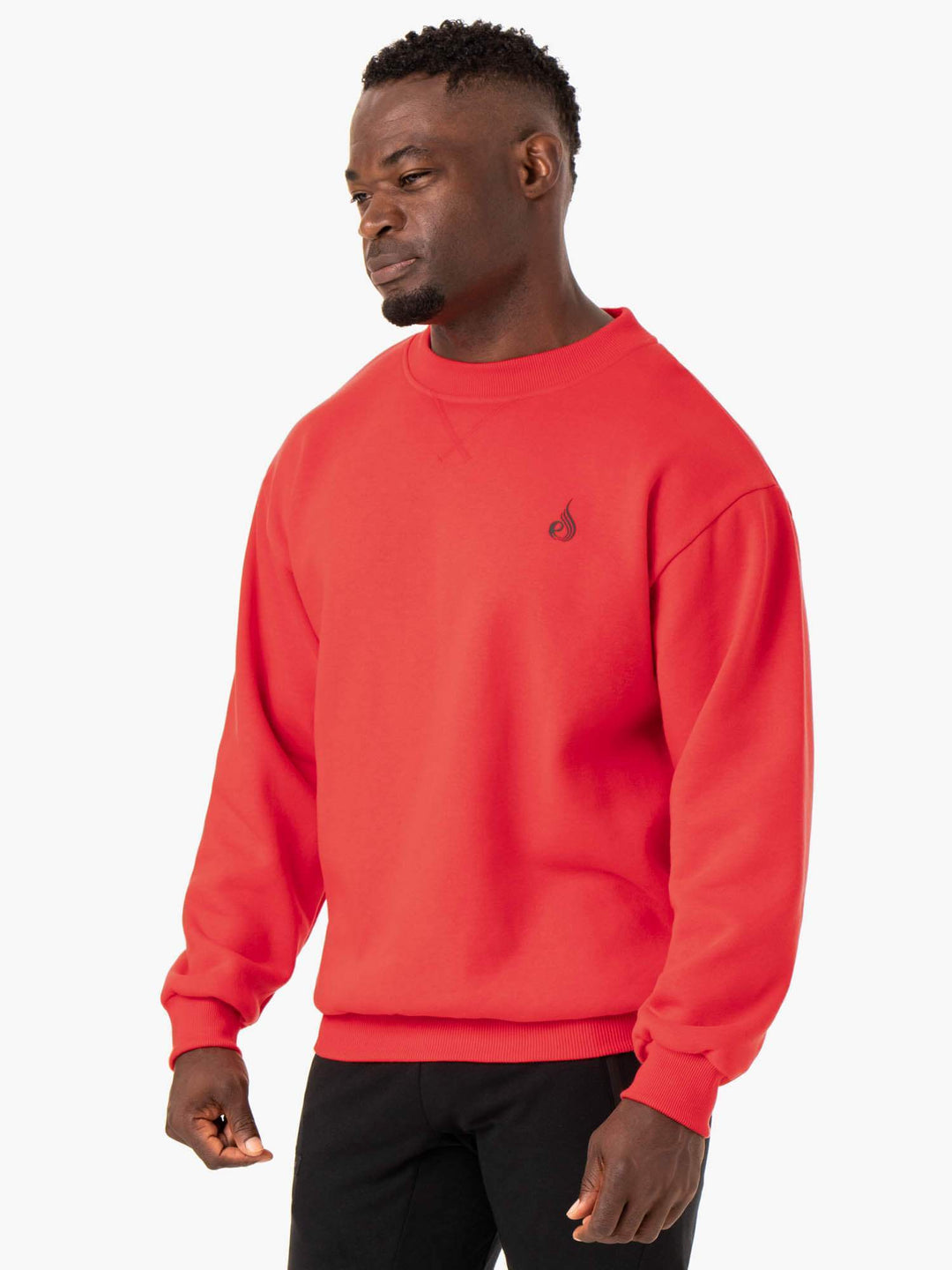 Reset Fleece Crew Neck - Red Clothing Ryderwear 