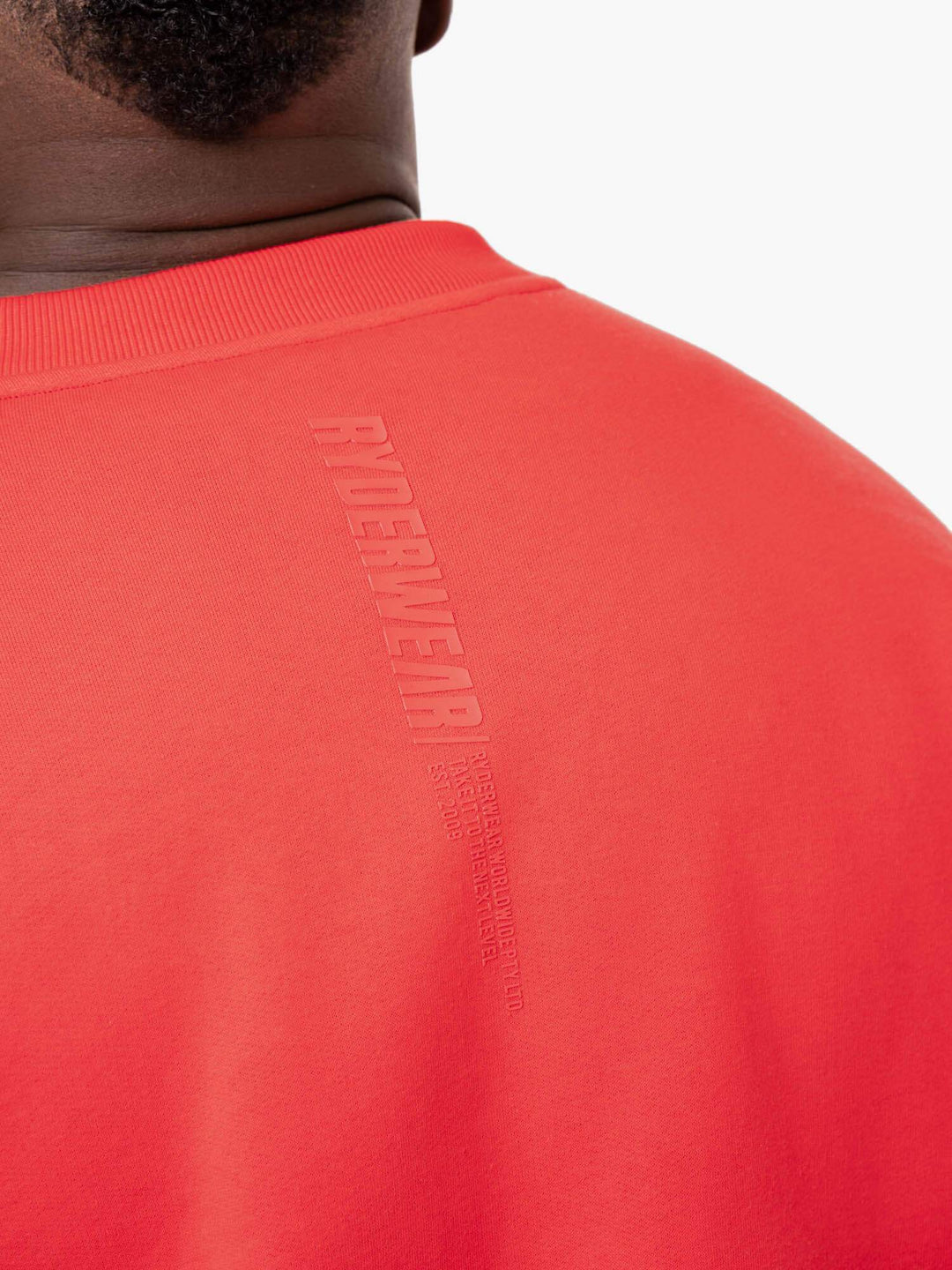 Reset Fleece Crew Neck - Red Clothing Ryderwear 