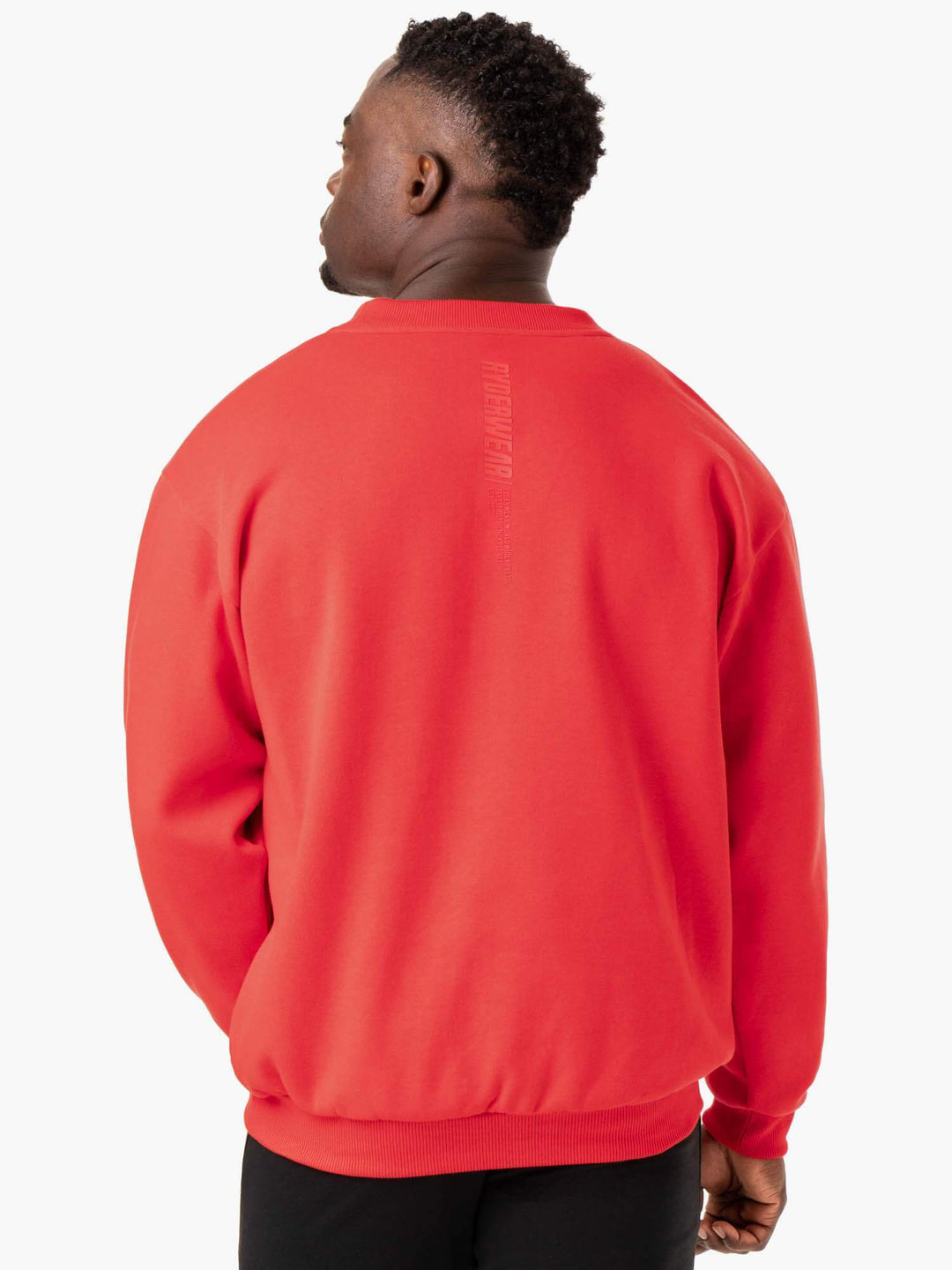 Reset Fleece Crew Neck - Red Clothing Ryderwear 