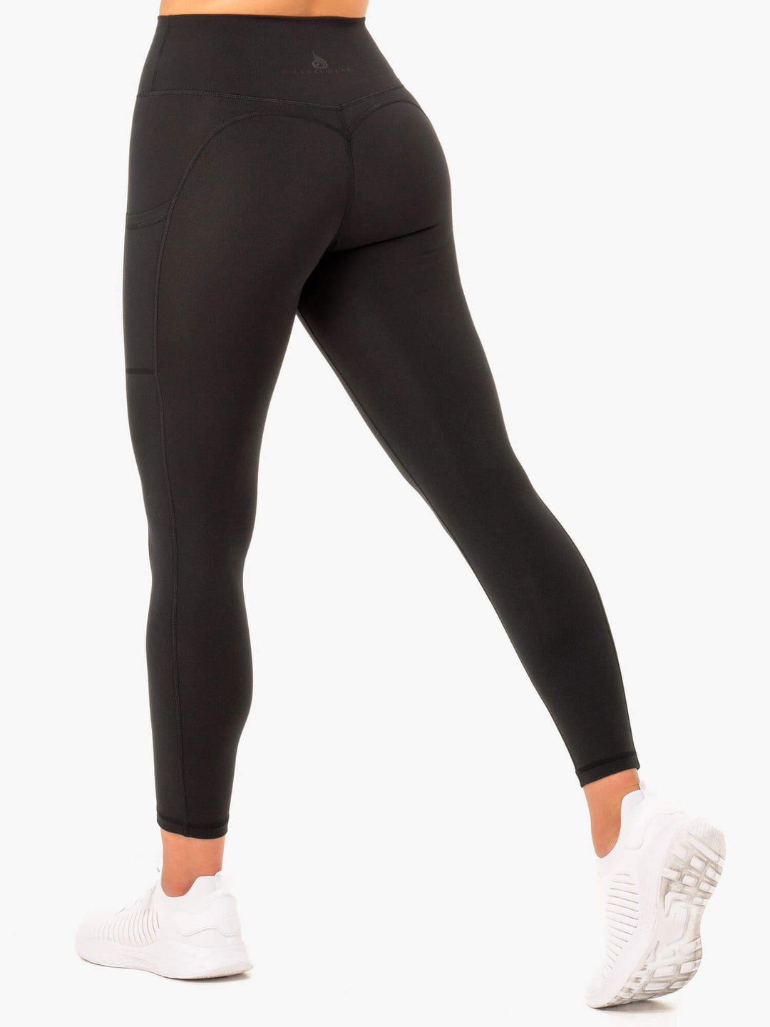 Reset High Waisted Pocket Leggings - Black Clothing Ryderwear 