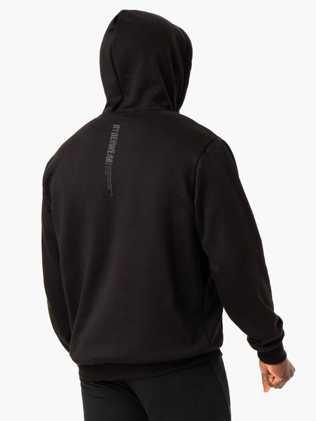 Reset Pullover Hoodie - Black Clothing Ryderwear 