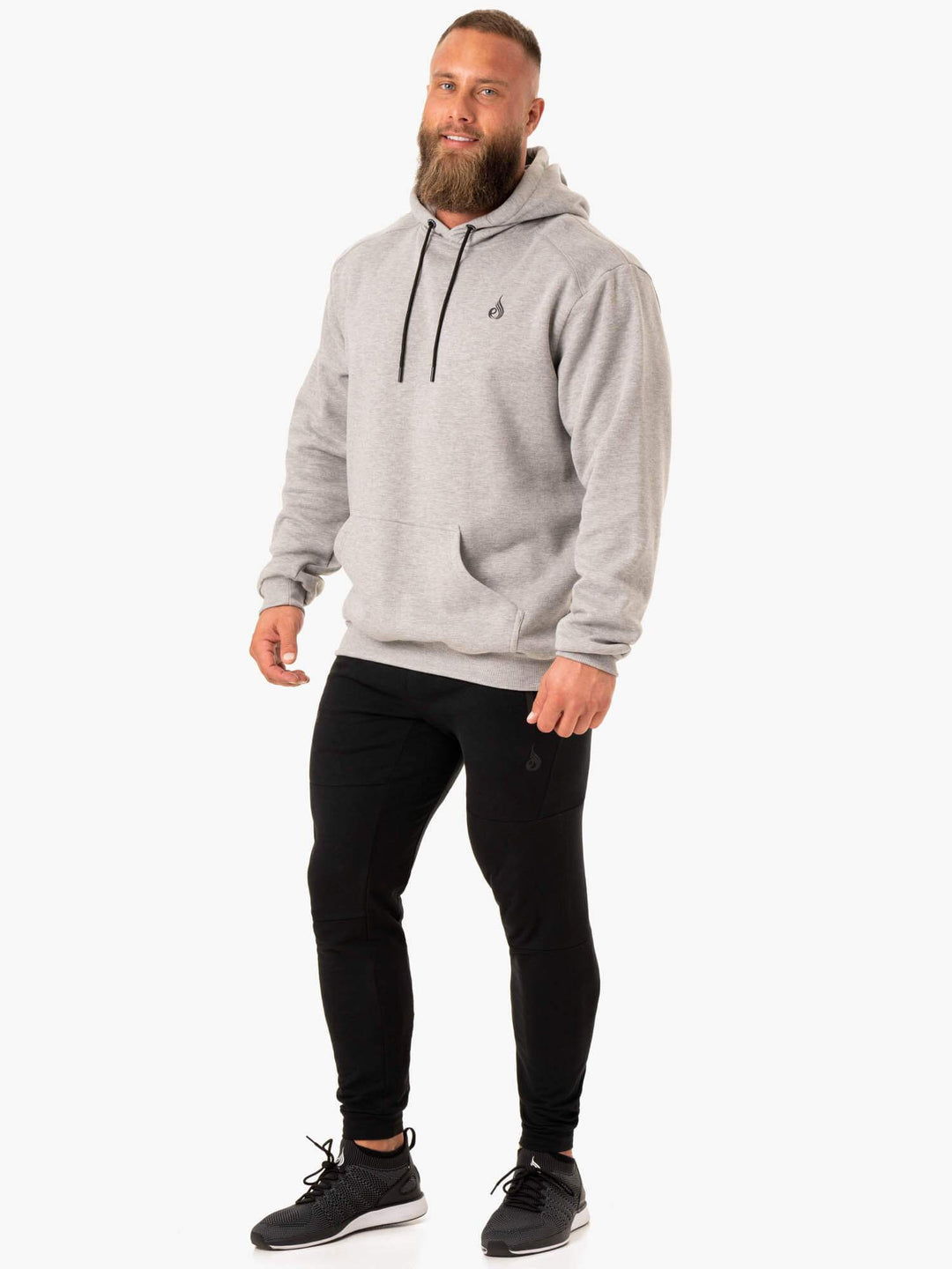 Reset Pullover Hoodie - Grey Marl Clothing Ryderwear 