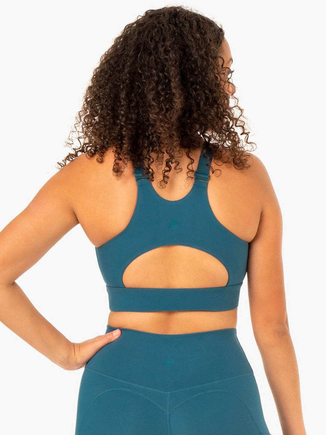 Reset Sports Bra - Teal Clothing Ryderwear 