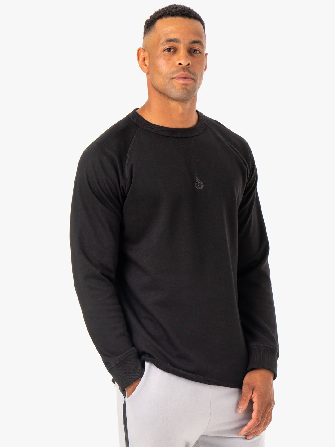 Restore Crew Neck - Black Clothing Ryderwear 