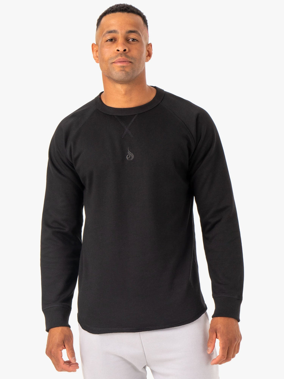 Restore Crew Neck - Black Clothing Ryderwear 