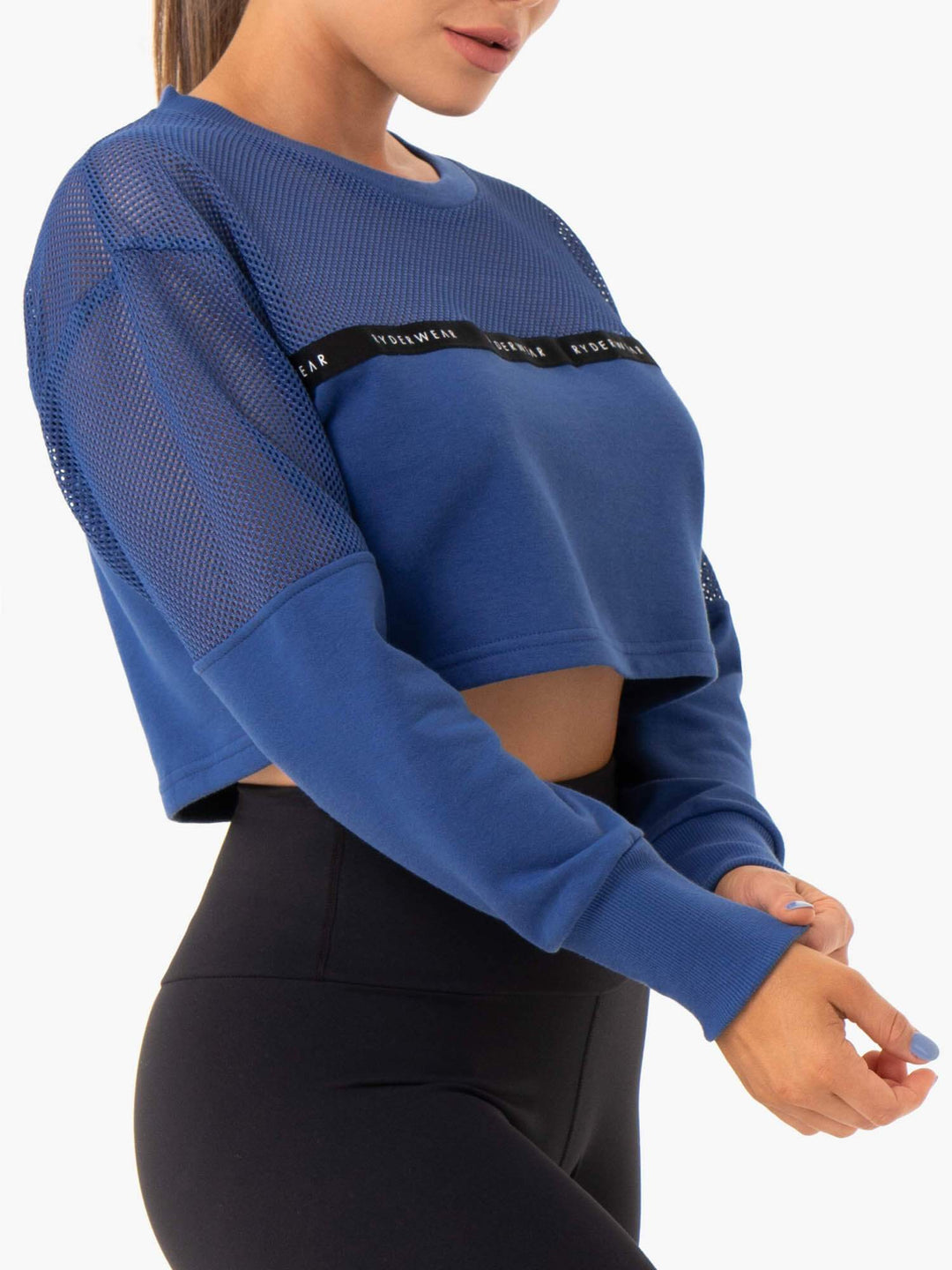 Revive Mesh Sweater - Blue Clothing Ryderwear 