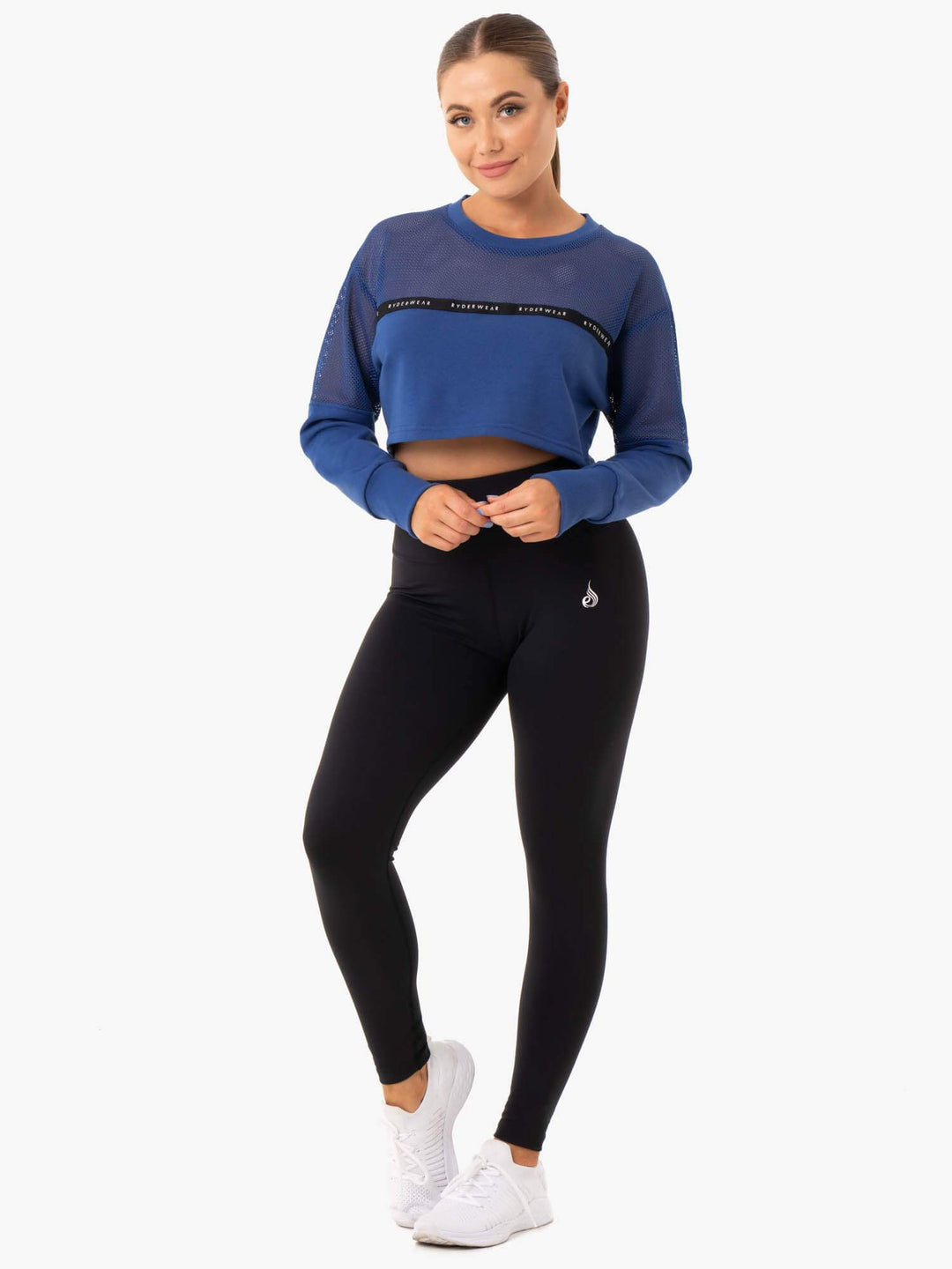 Revive Mesh Sweater - Blue Clothing Ryderwear 