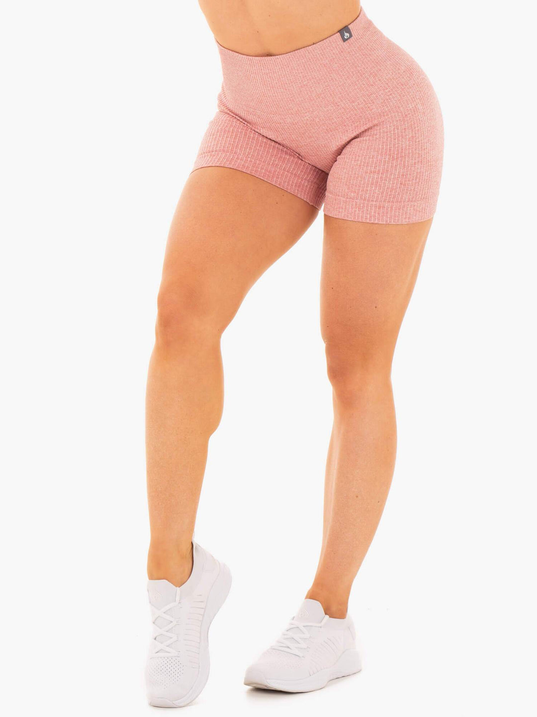 Rib Seamless Shorts - Blush Marl Clothing Ryderwear 