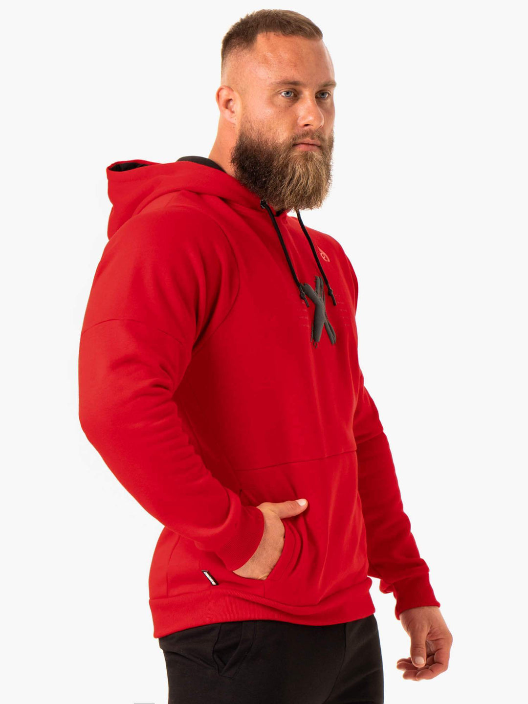 RWXKG Fleece Hoodie - Red Clothing Ryderwear 