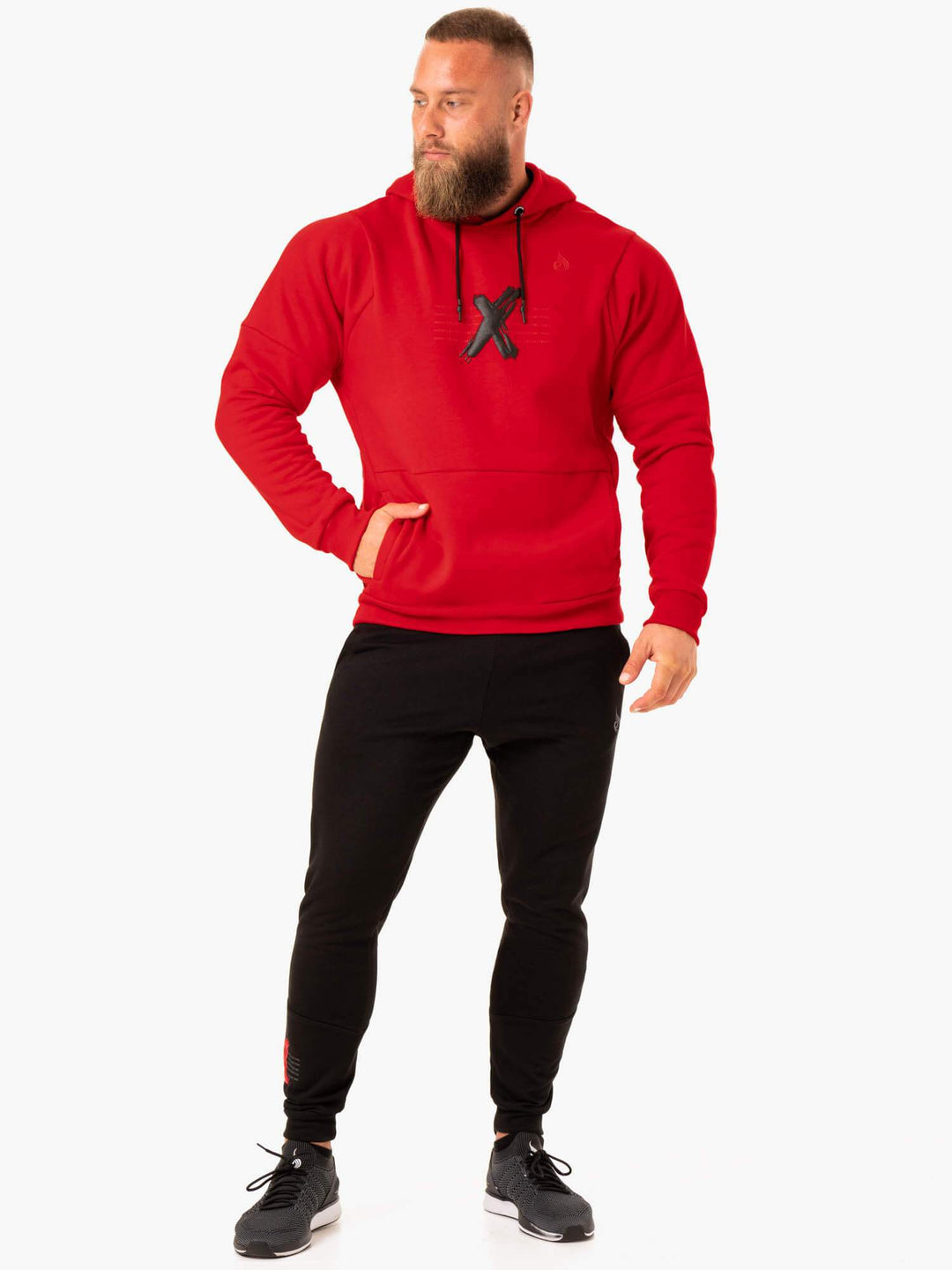 RWXKG Fleece Hoodie - Red Clothing Ryderwear 