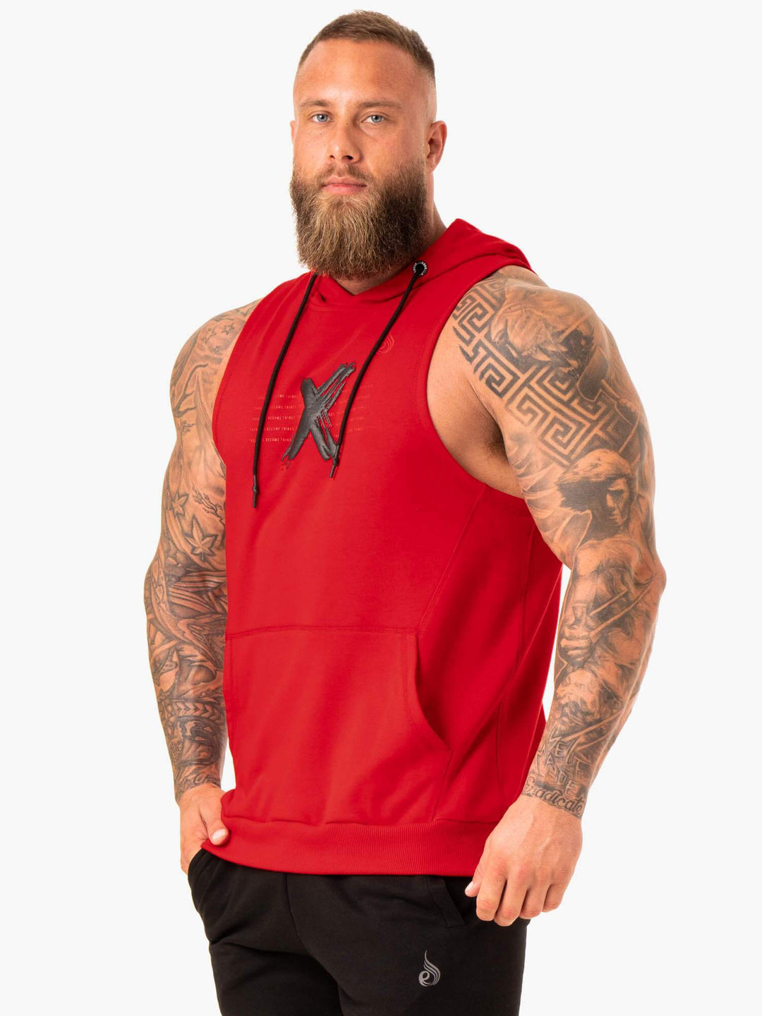 RWXKG Sleeveless Hoodie - Red Clothing Ryderwear 