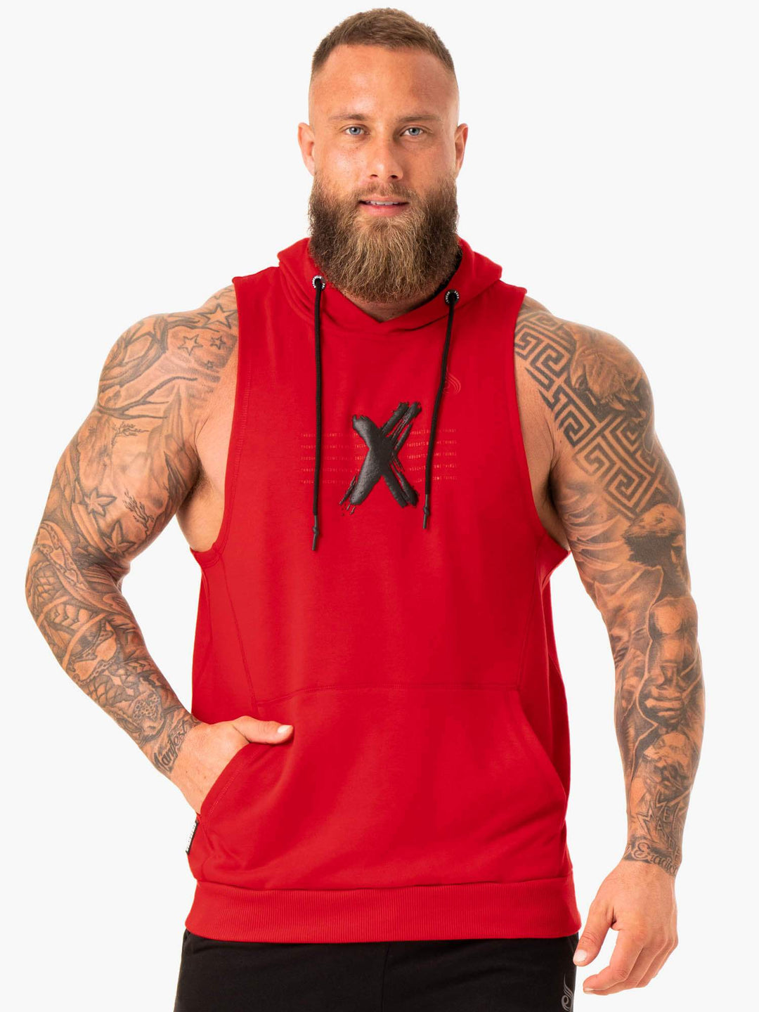 RWXKG Sleeveless Hoodie - Red Clothing Ryderwear 