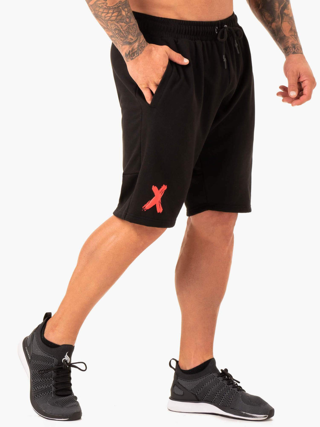 RWXKG Track Shorts - Black Clothing Ryderwear 