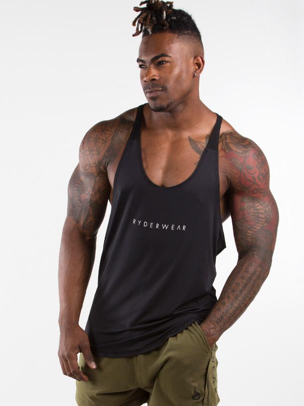 Ryder T-Back Men - Black - Front 