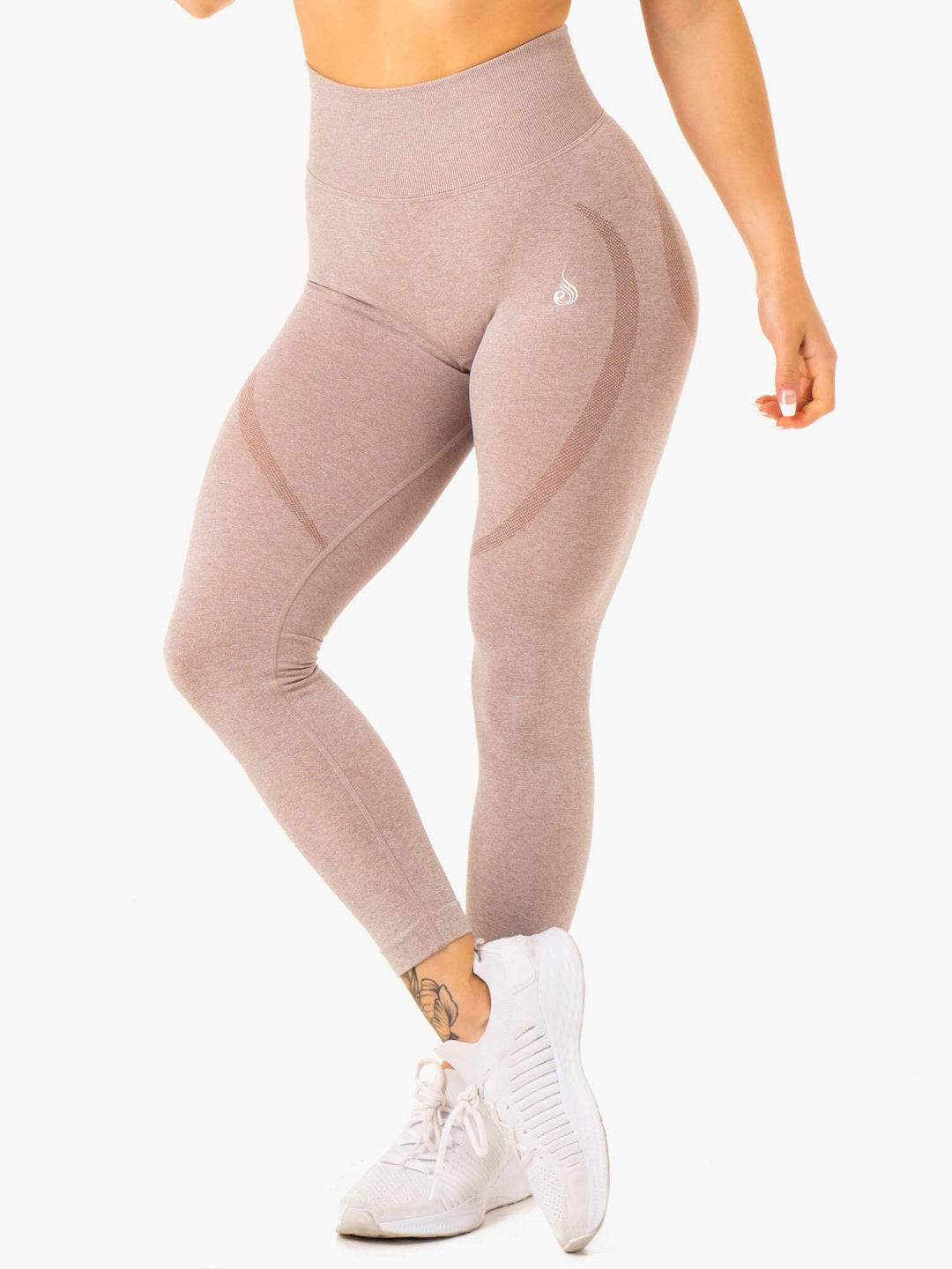 Sculpt Seamless Leggings - Mushroom Marl Clothing Ryderwear 