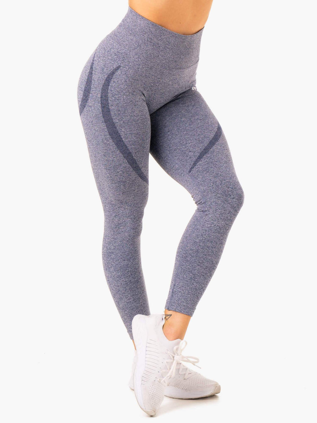 Sculpt Seamless Leggings - Navy Marl Clothing Ryderwear 