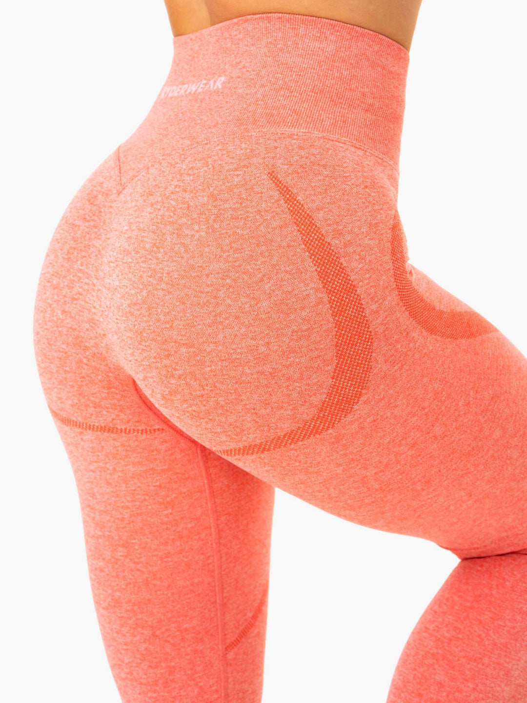 Sculpt Seamless Leggings - Peach Marl Clothing Ryderwear 